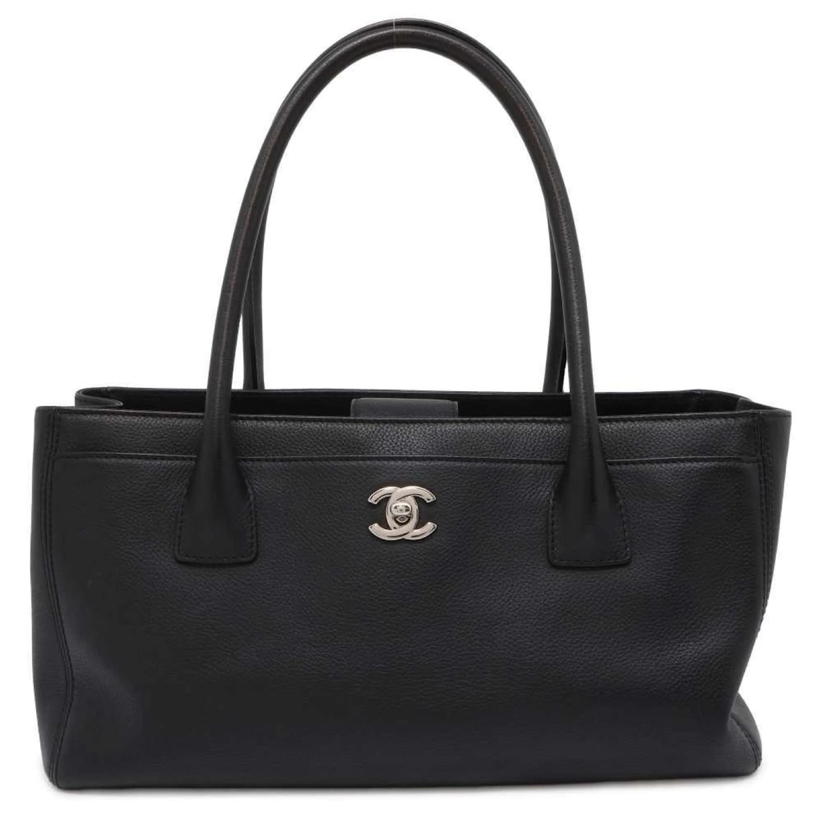 Chanel Tote Bag Coco Mark Executive Line A67282 Black Leather ref