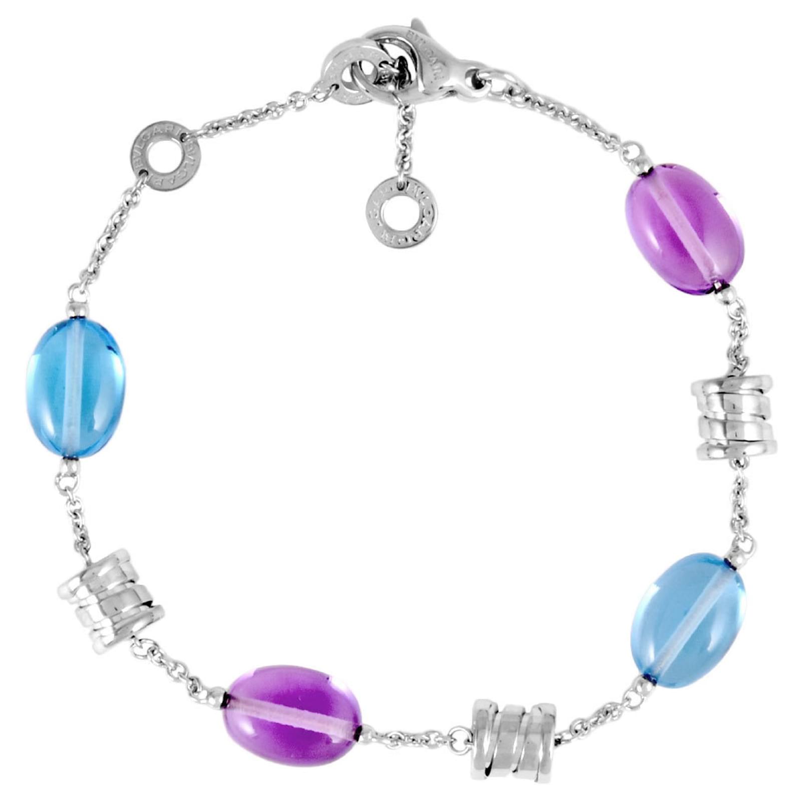 Bulgari Bracciale Charm Bvlgari B-zero1 Element Oro bianco ref