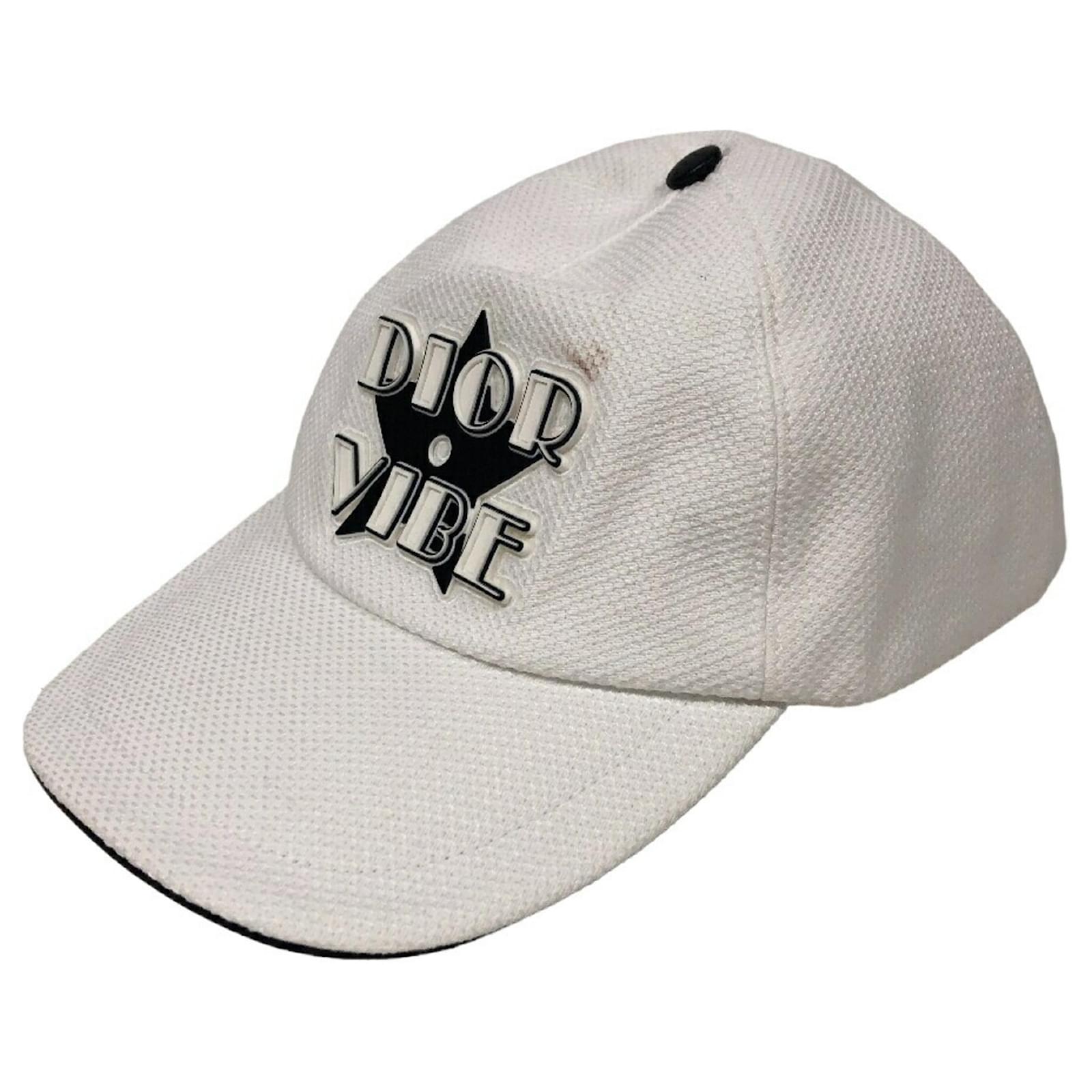 DIOR 帽子 Christian Dior DIOR VIBE 58 Cap White Cotton ref.1574160