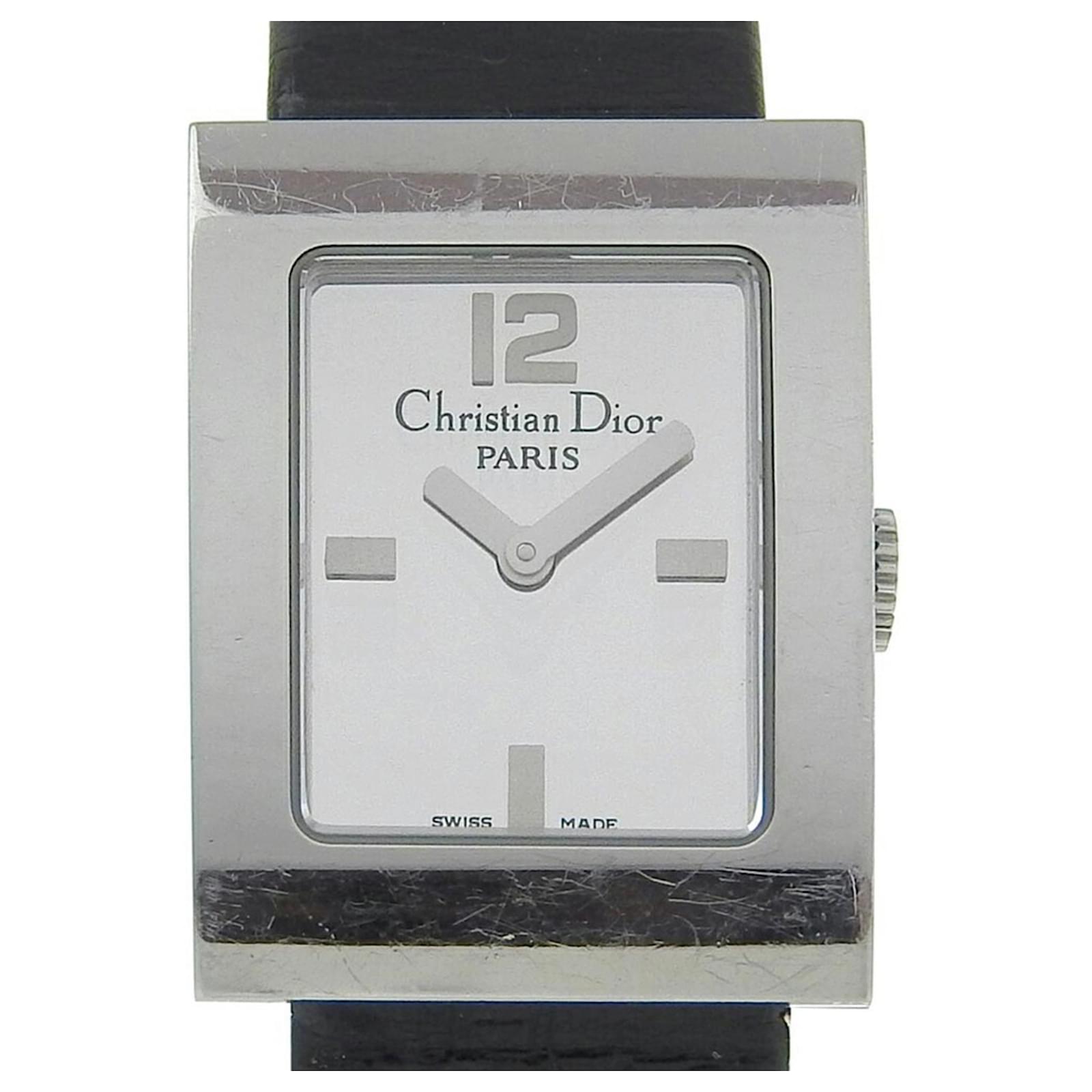 Christian Dior Malice D78 109 Wristwatch Black Silvery ref.1575768