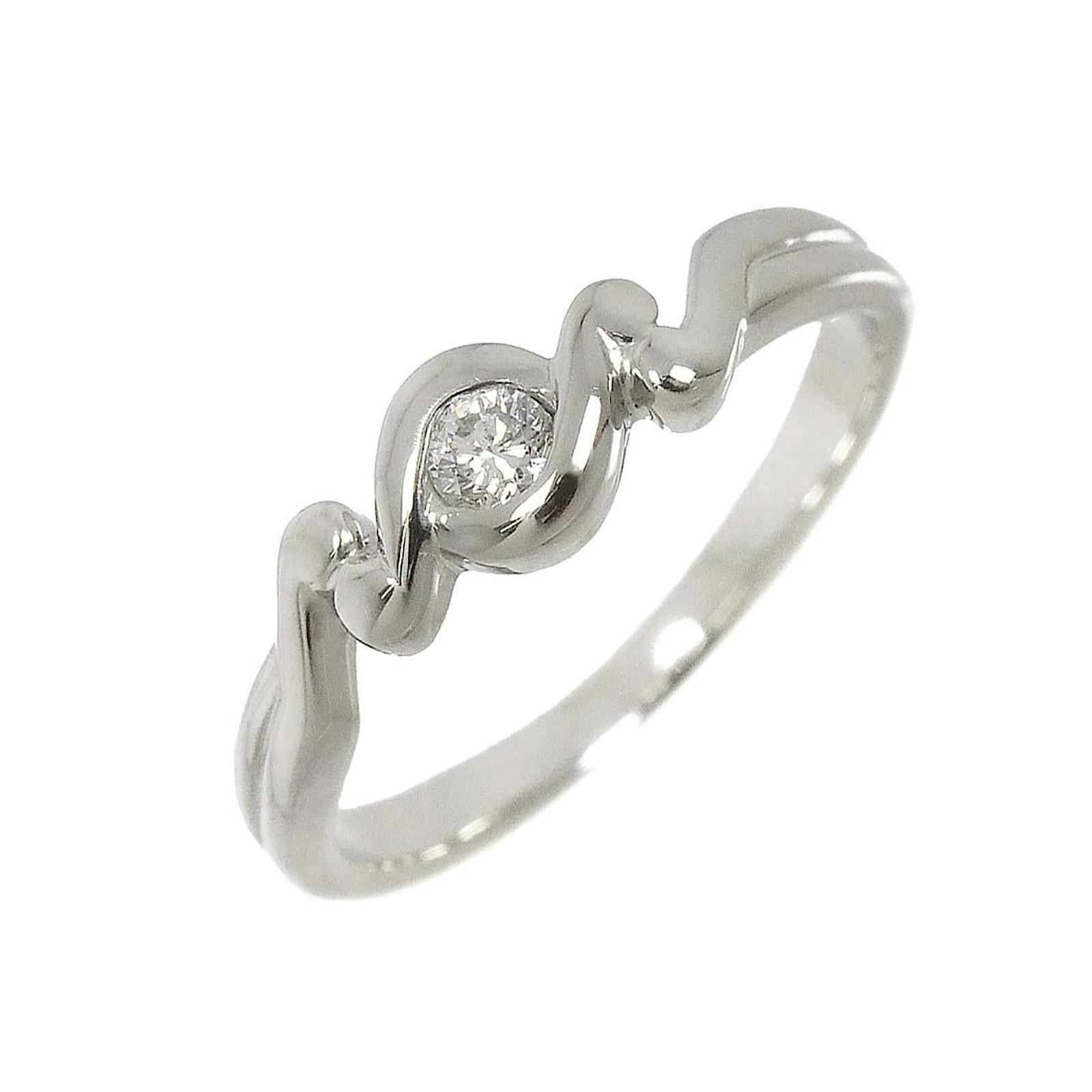 Christian Dior Diamond Band Ring Platinum ref.1576479 Joli Closet