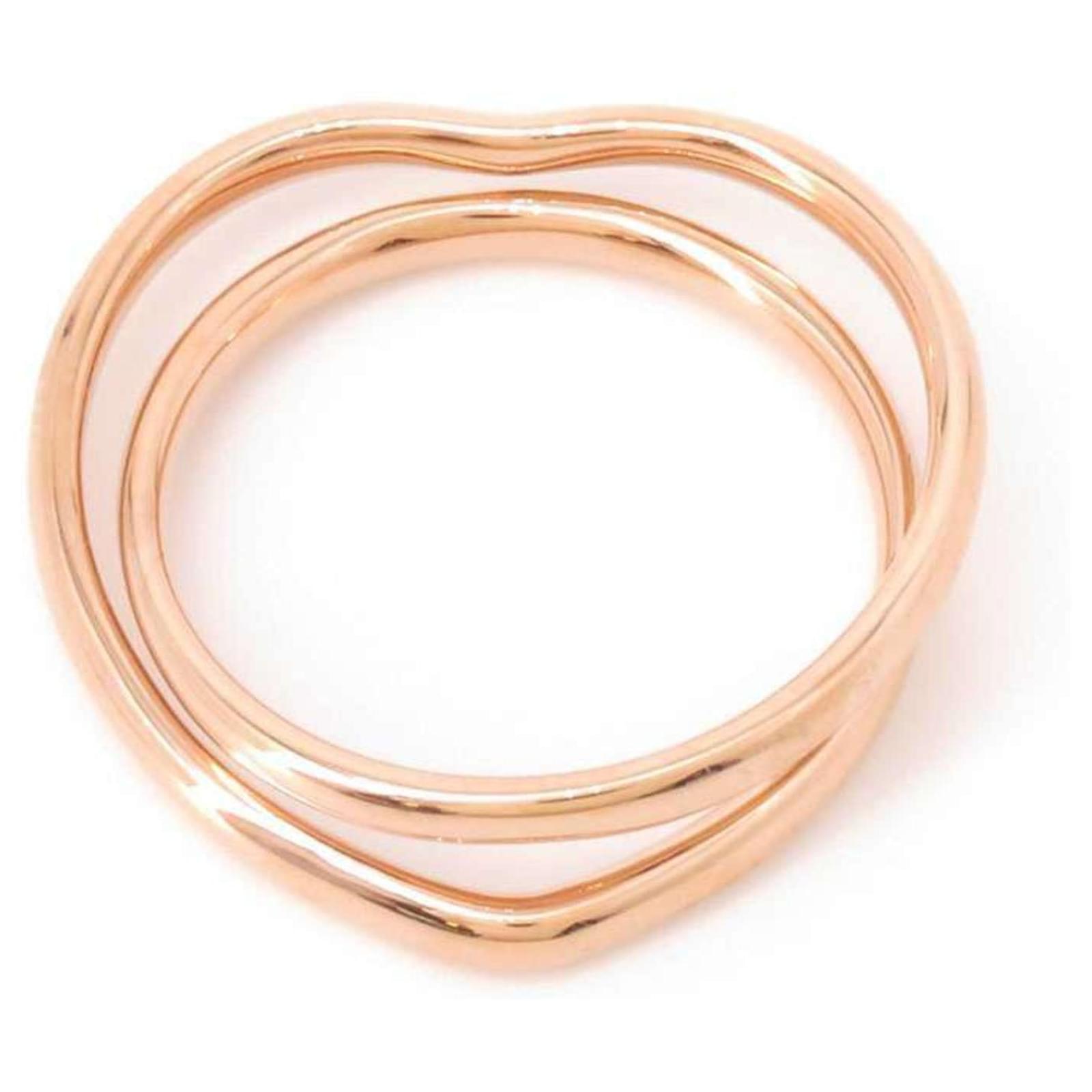Hermès Hermes Vertige Cool MM Band Ring in 18K Pink Gold ref