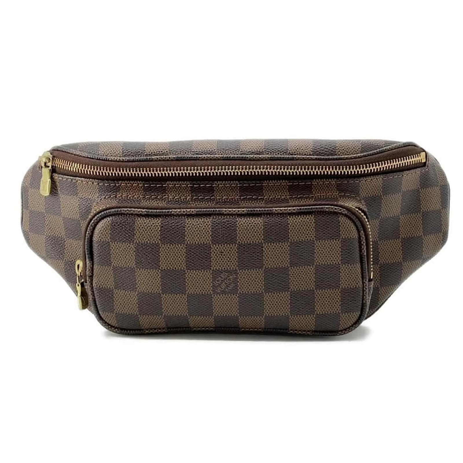 Louis Vuitton Damier Ebene Sling Bag Brown Cloth