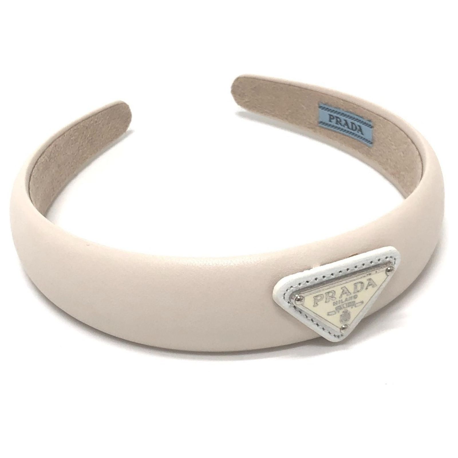 Prada Classic Cream Headband Prada Sand Raffia Headband | italist main image 3