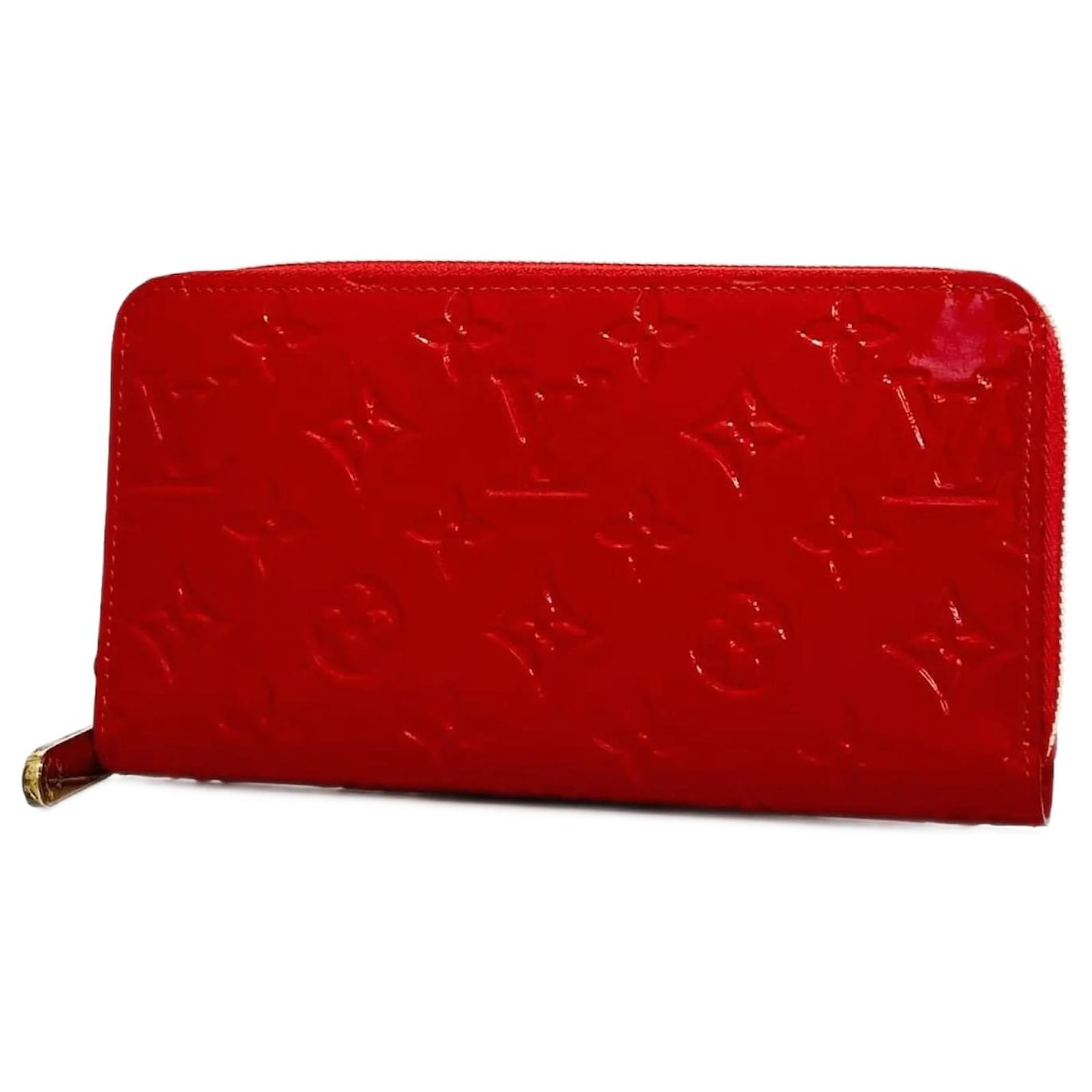 Louis Vuitton Long Wallet Vernis Zippy M90200 Cerise Fuschia ref 