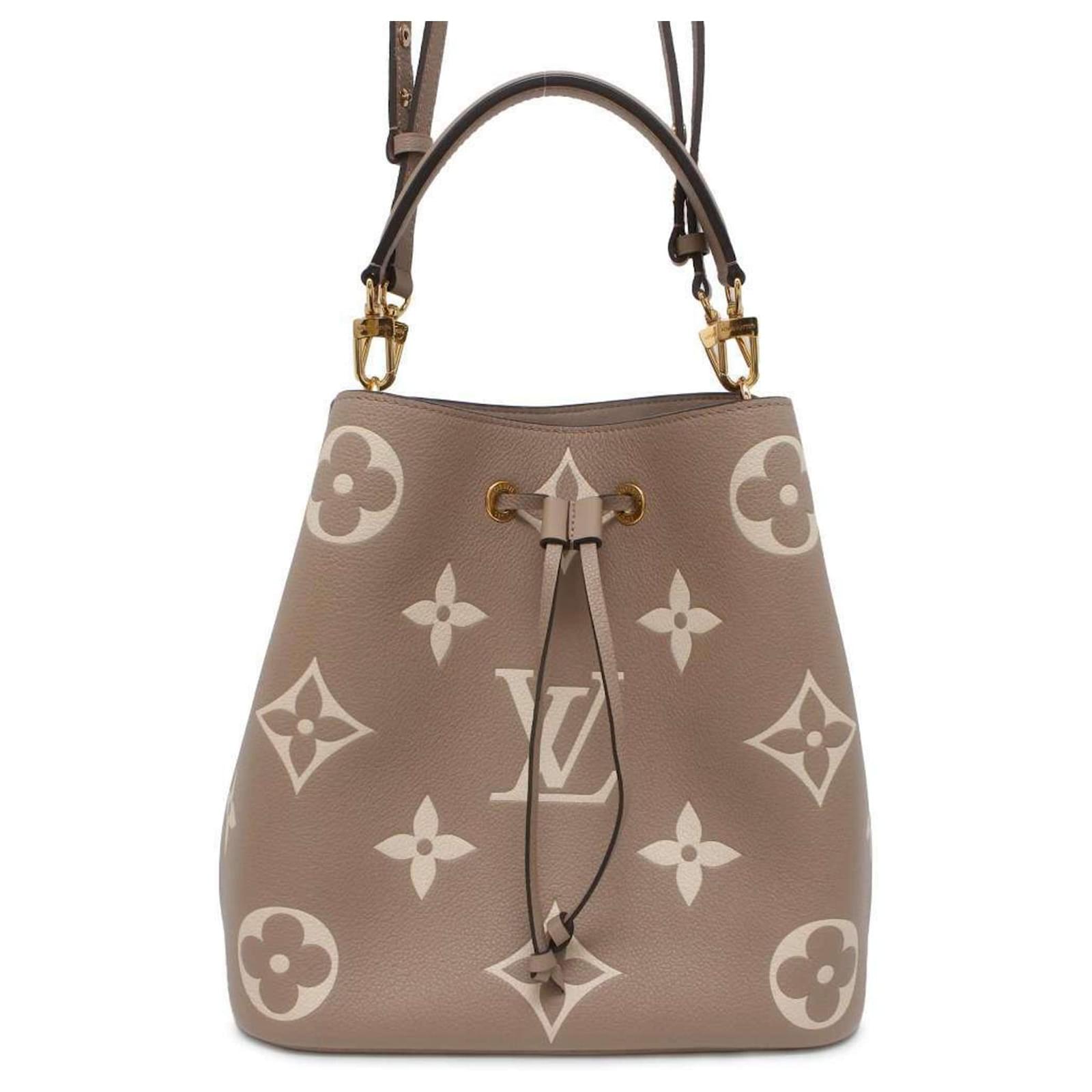 Néonoé Borsa Louis Vuitton Monogram Empreinte NeoNoe MM Grigio