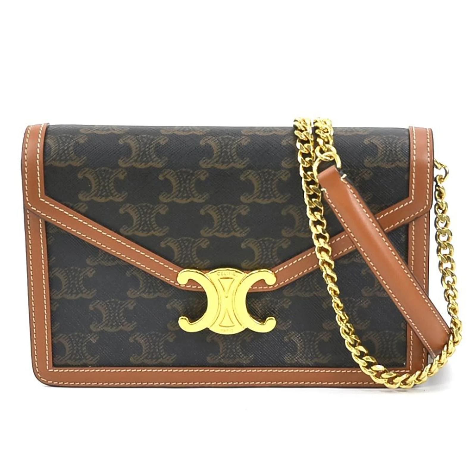 ショルダーバッグ・ポシェット Celine Borsa A Spalla Triomphe In Pelle Céline Pre-Owned 2021 Triomphe Leather East-West Crossbody