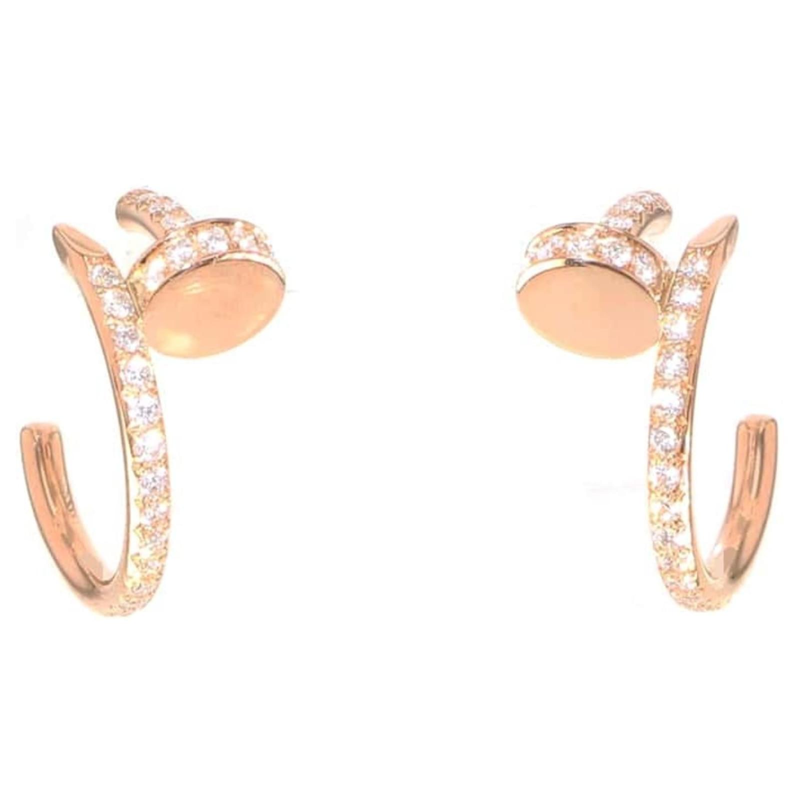 洗練ジュエリー【Cartier】Juste un Clou earring Pink Gold Cartier Pre-Owned Cartier Juste un Clou Earrings in 18k Rose
