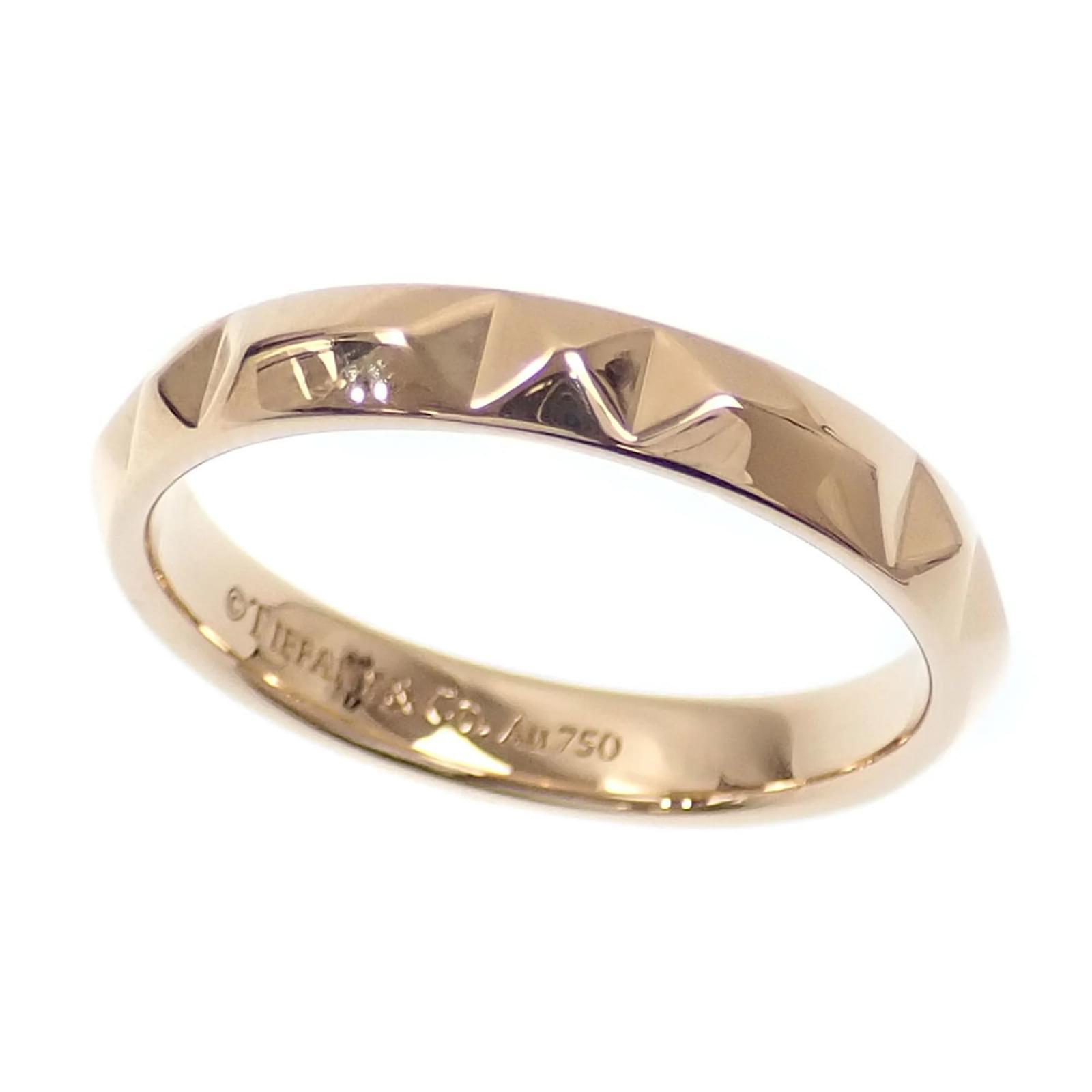 Tiffany Co Tiffany True Band Ring for Men Pink gold