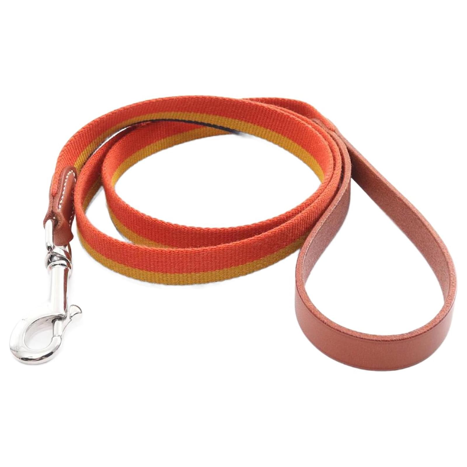 Hermès Hermes Dog Lead Rocaval Multiple colors Orange Leather