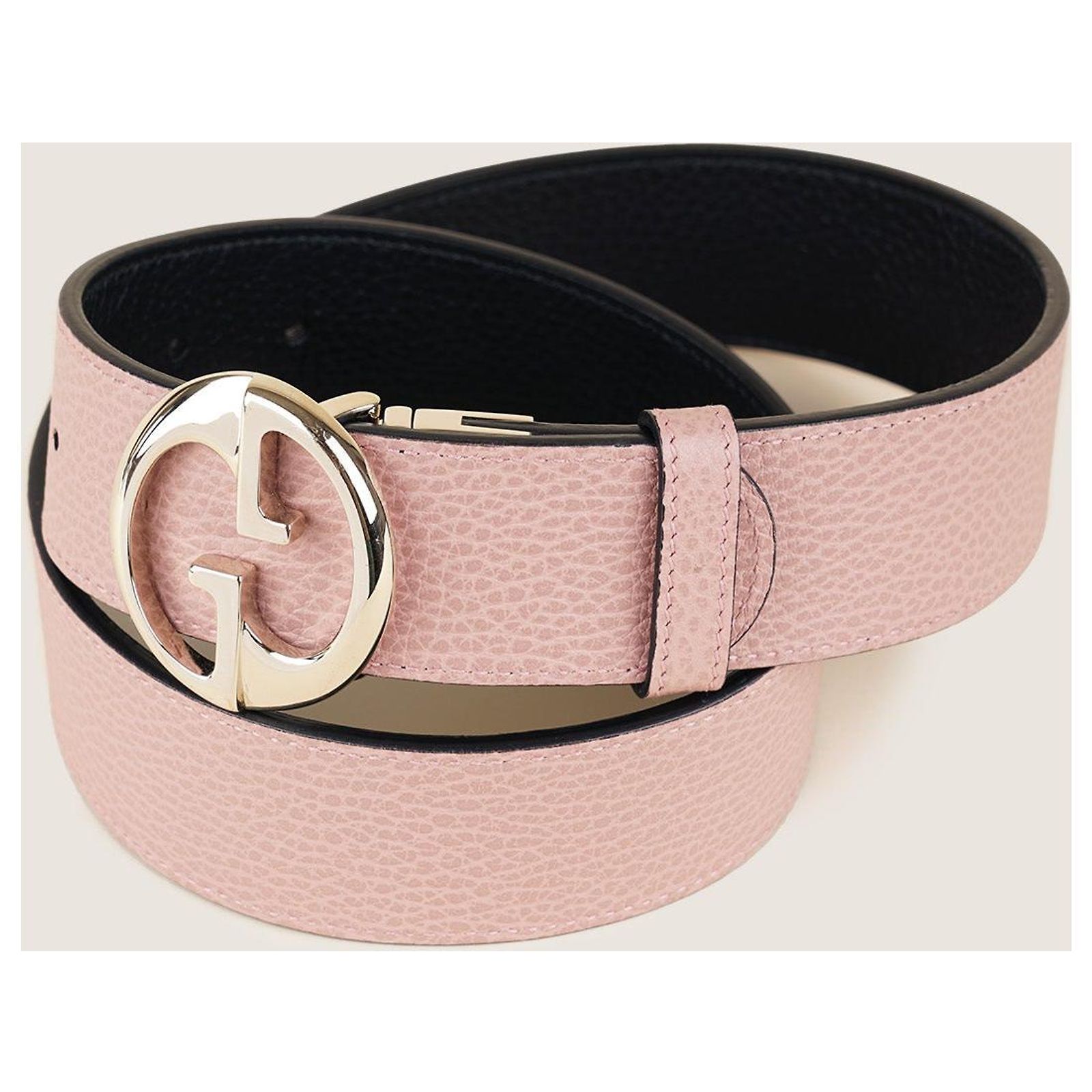 Gucci Reversible GG Belt 80 Pink Leather ref.1582520 - Joli 