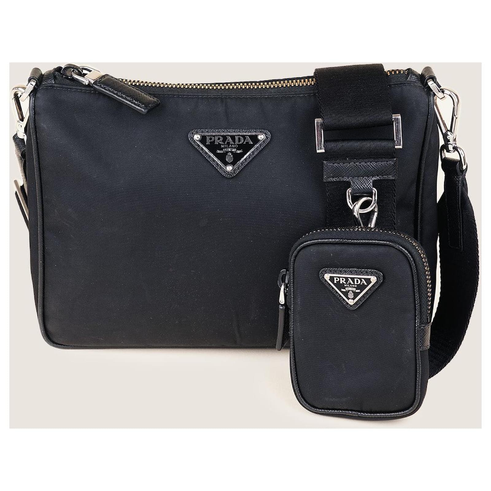 Prada Messenger Bag Black Cloth ref.1582697 - Joli Closet