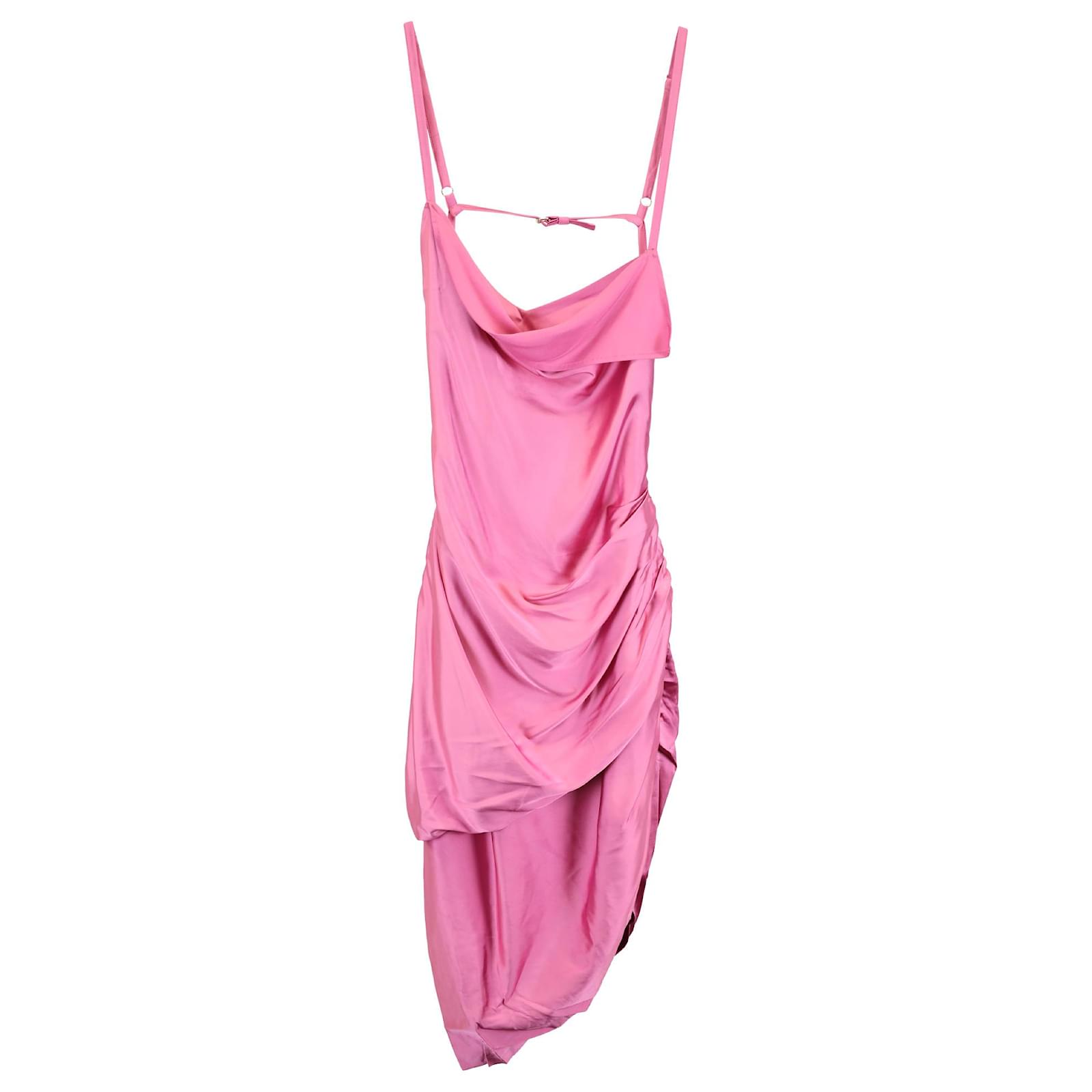 オールインワン・サロペット Jacquemus Asymmetric Draped Mini Dress Jacquemus Draped Castagna Mini Dress | Harrods UK