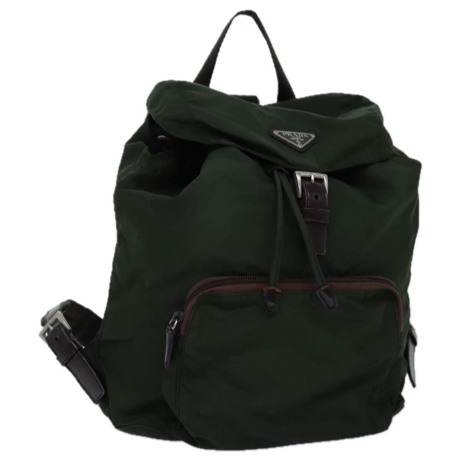 バッグ 737 vintage Prada nylon backpack khaki il_fullxfull.6013815795_o1u1.jpg
