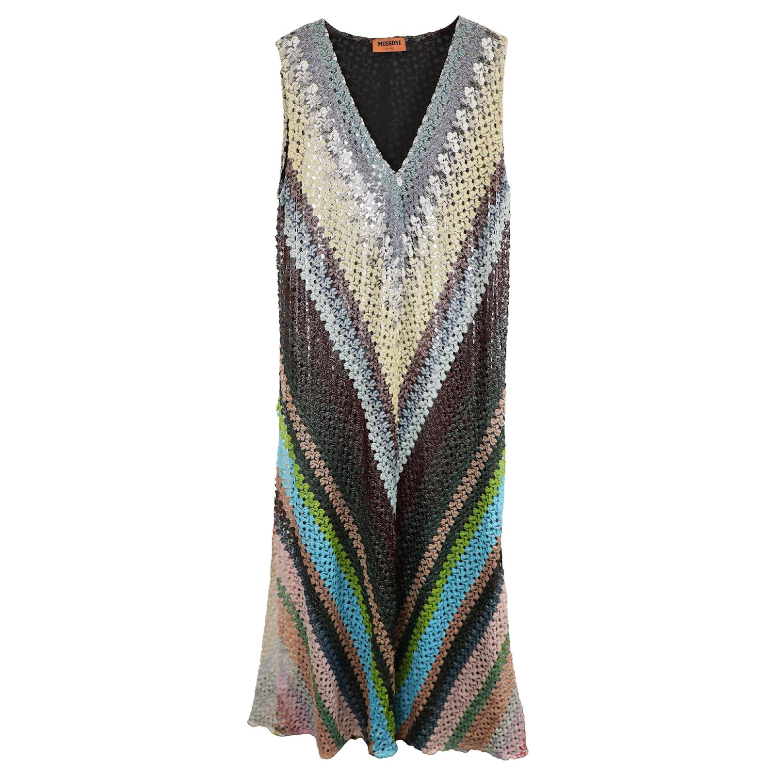 Missoni multi colored flared dress best sale