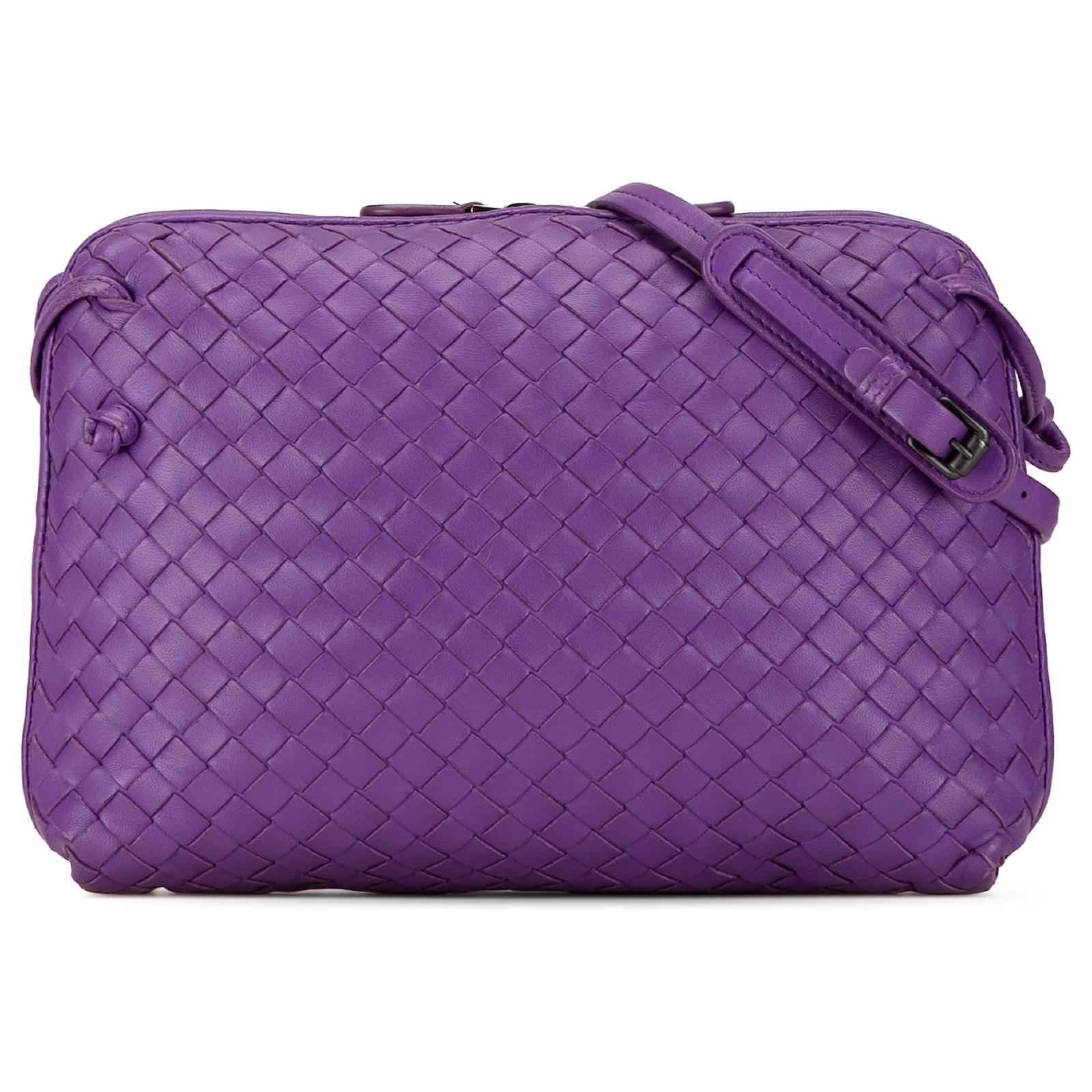 Bottega Veneta Viola Media Nappa Intrecciato Nodini Crossbody