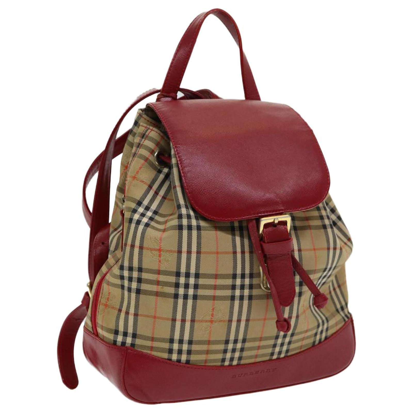 Burberry 24AW Check バックパック BURBERRY Checked Coated-Canvas Backpack for Men | MR PORTER