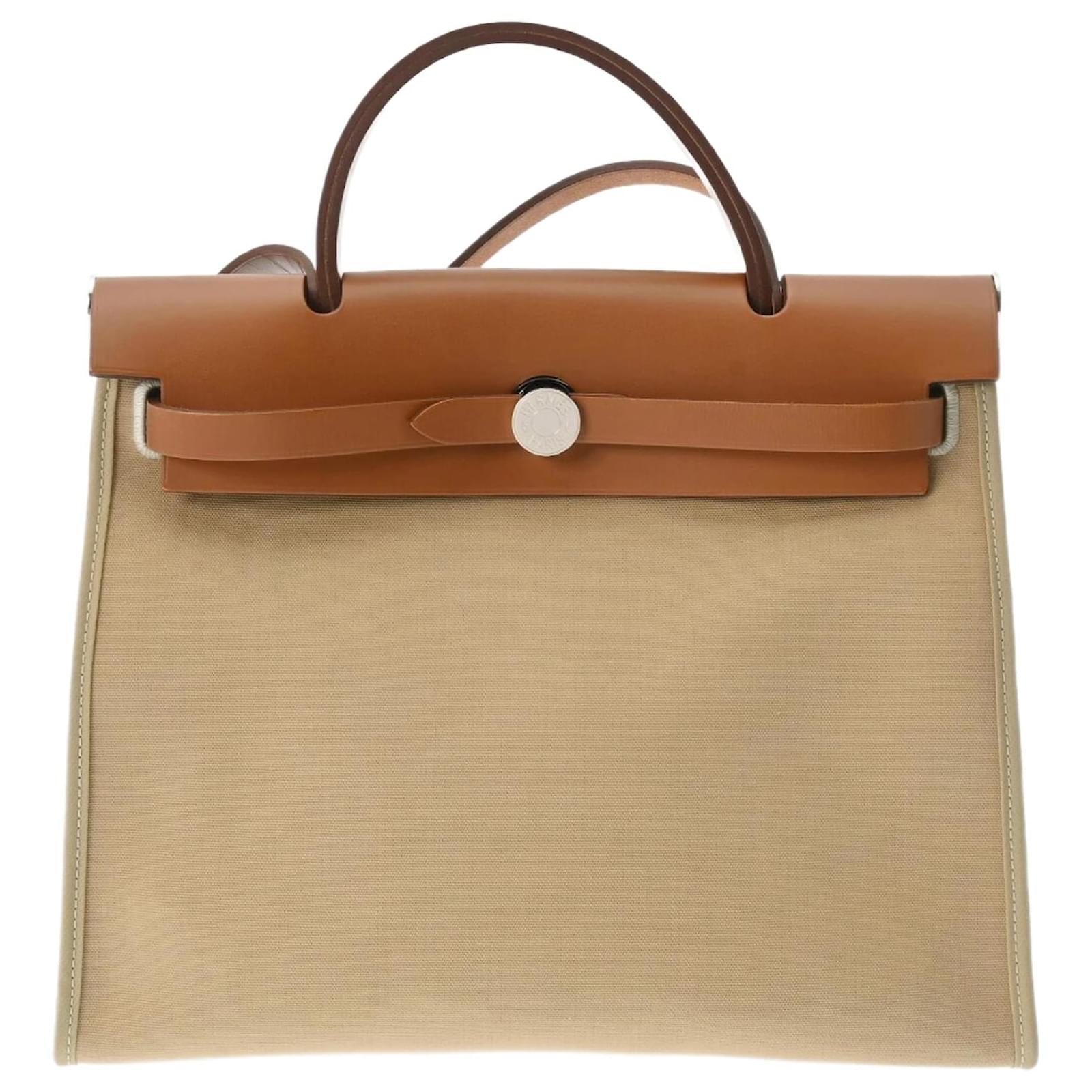 Hermès Hermes Her Bag Handtasche in Beige Gold Golden Tuch ref