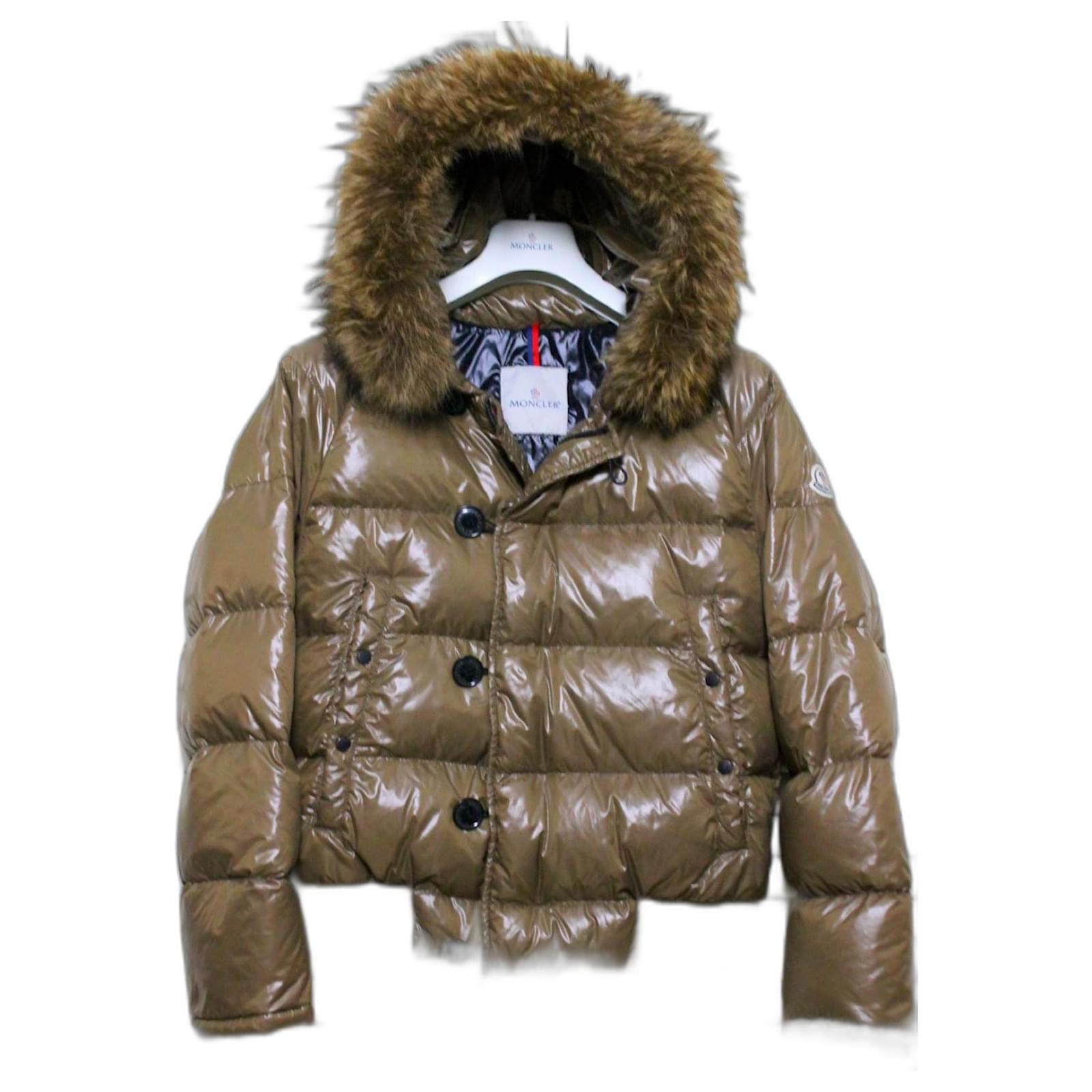 Moncler BULGARE Brown Polyester Acrylic ref.1591596 - Joli Closet
