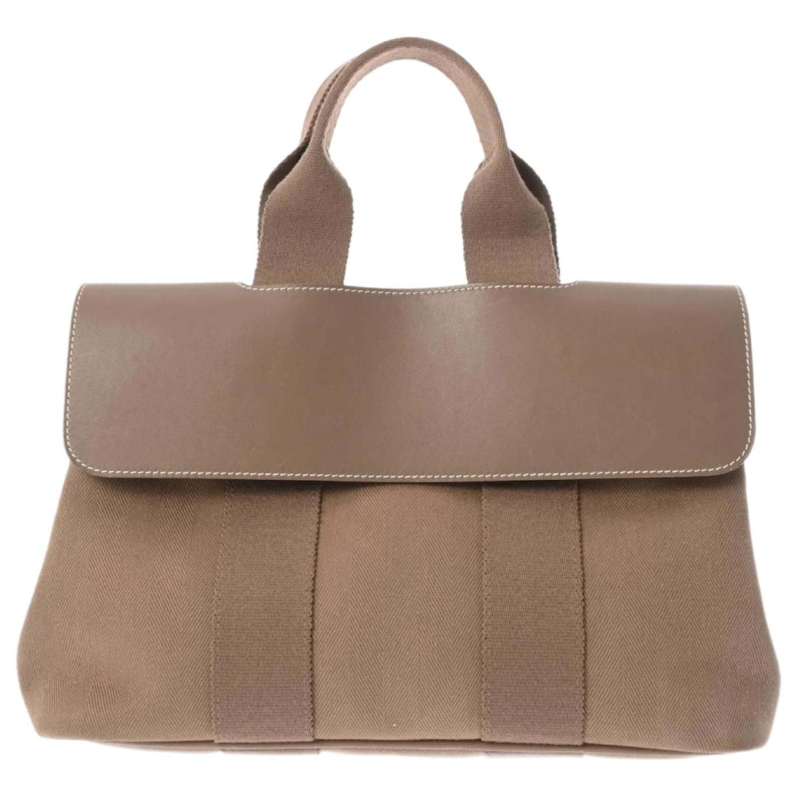 Hermès Hermes Valparaiso PM Handbag Taupe Cloth ref.1592774 - Joli