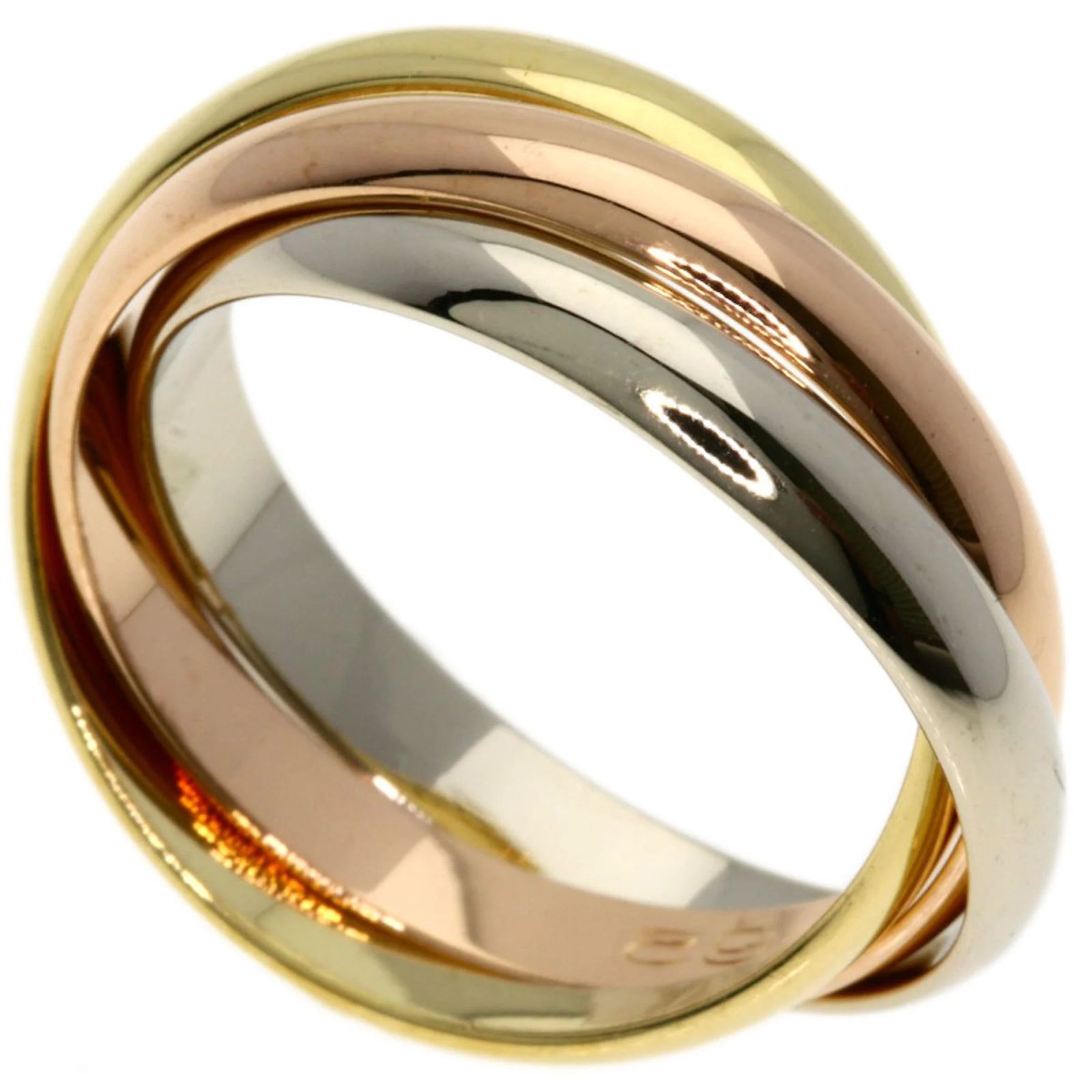 Cartier Trinity SM #47 Ring White gold Yellow gold Pink gold ref ...