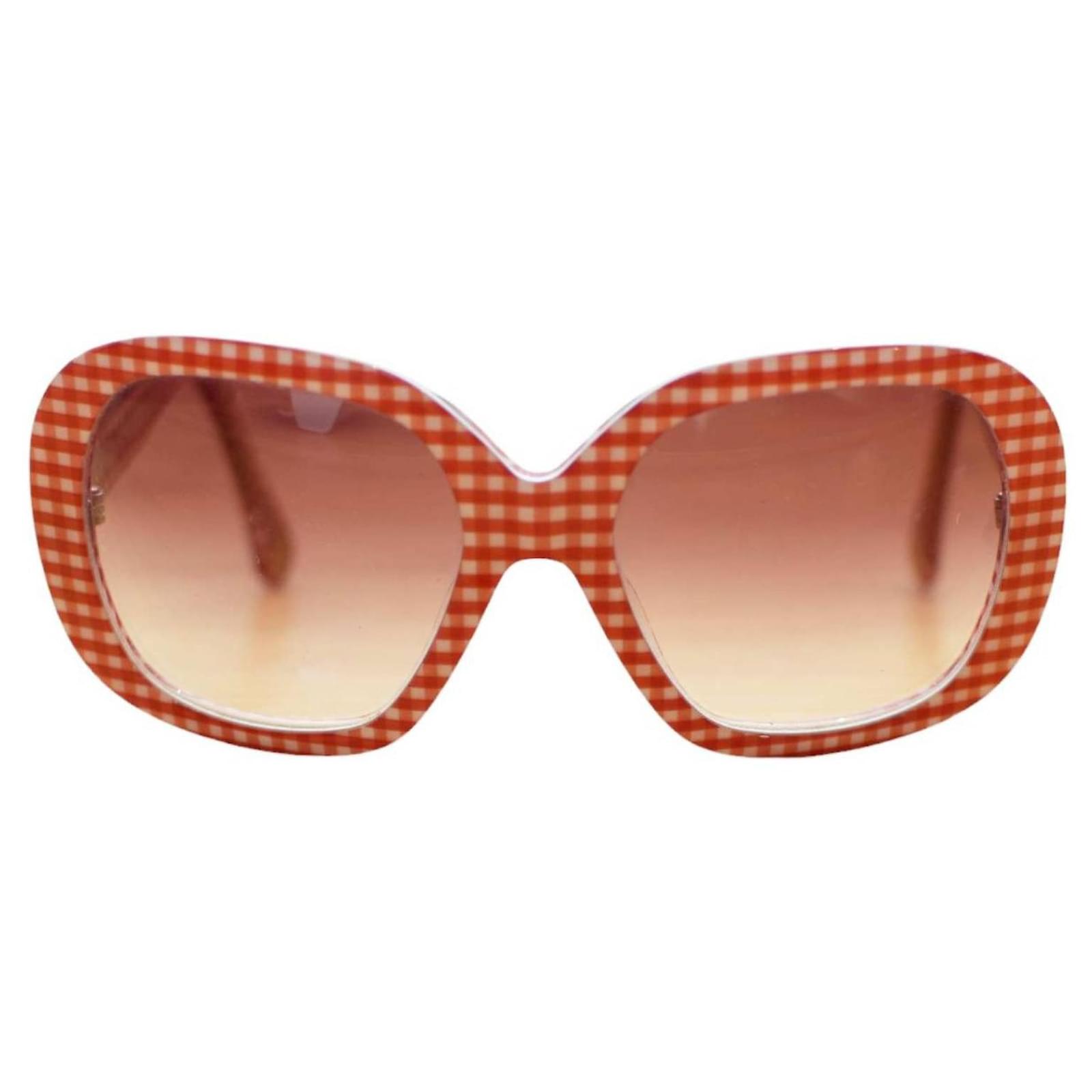 Dolce Gabbana Sunglasses Red Acetate Joli Closet