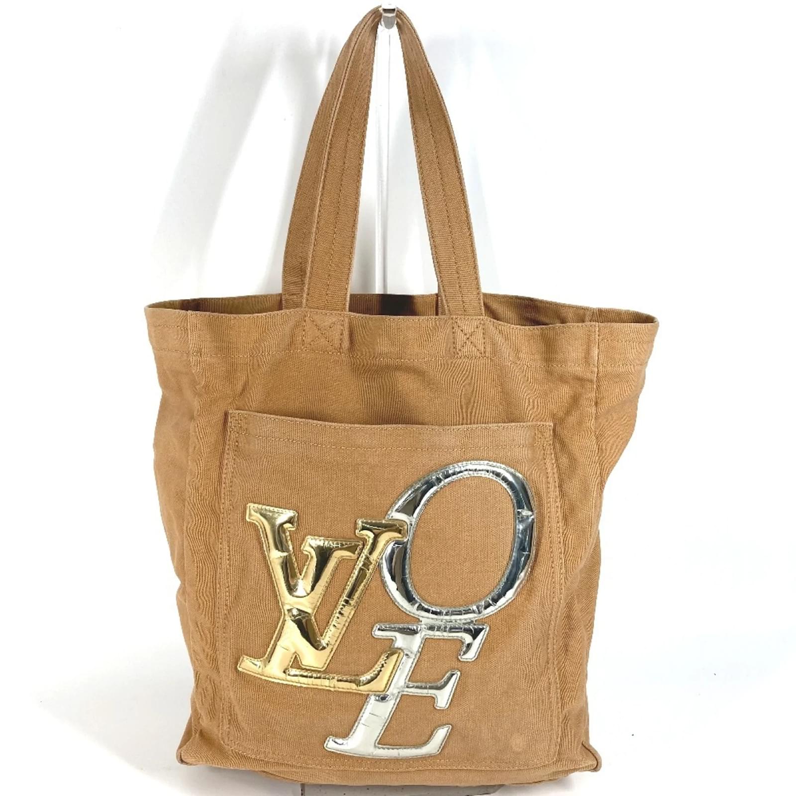 Louis Vuitton LOVEトート ザッツラブ ブラウン Louis Vuitton That's Love Tote MM Shoulder Bag Brown Leather Cloth