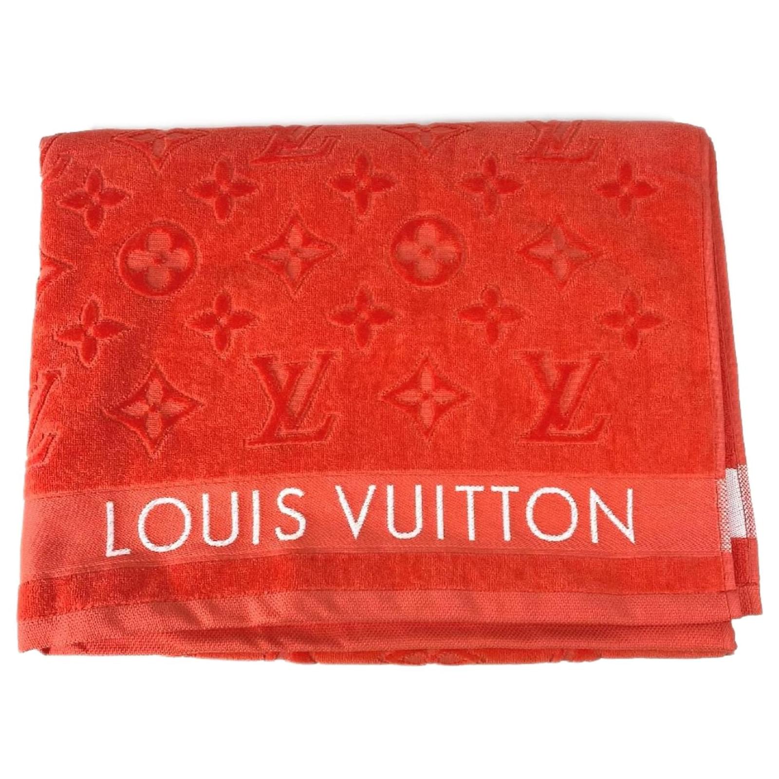 Louis Vuitton Poppy Orange Beach Towel Cotton ref.JC1594553 (Sold