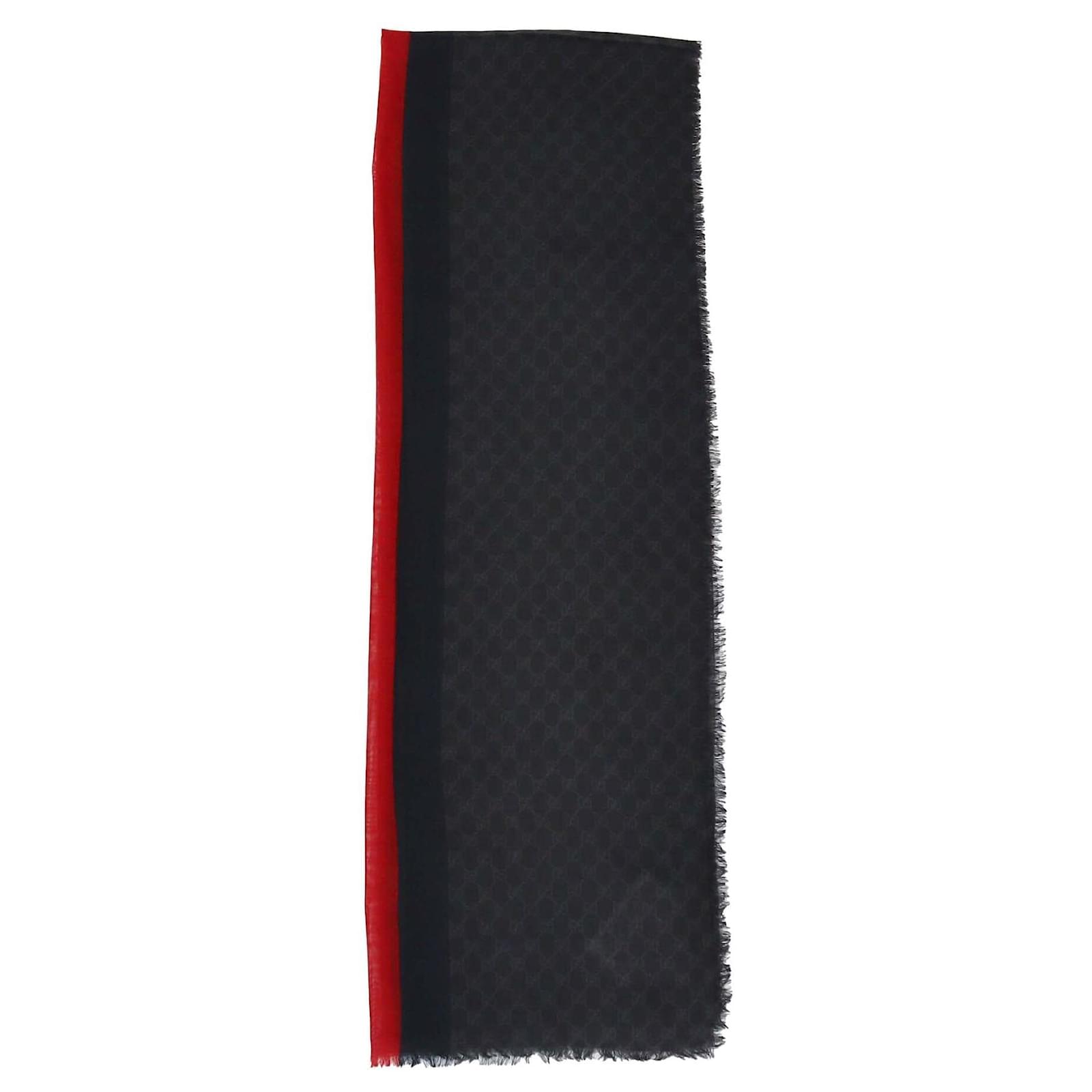 Gg Jacquard Sciarpa Gucci Borchie Sciarpe GUCCI Lana Nero Joli Closet
