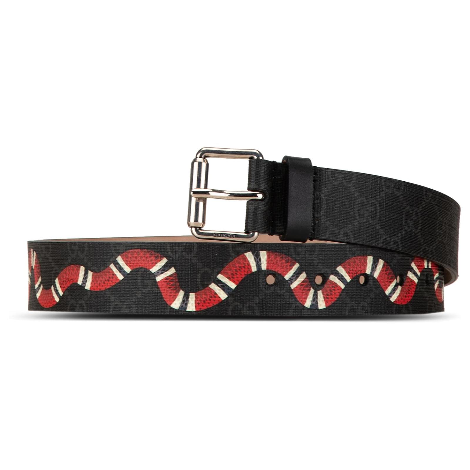 Black supreme gucci belt online