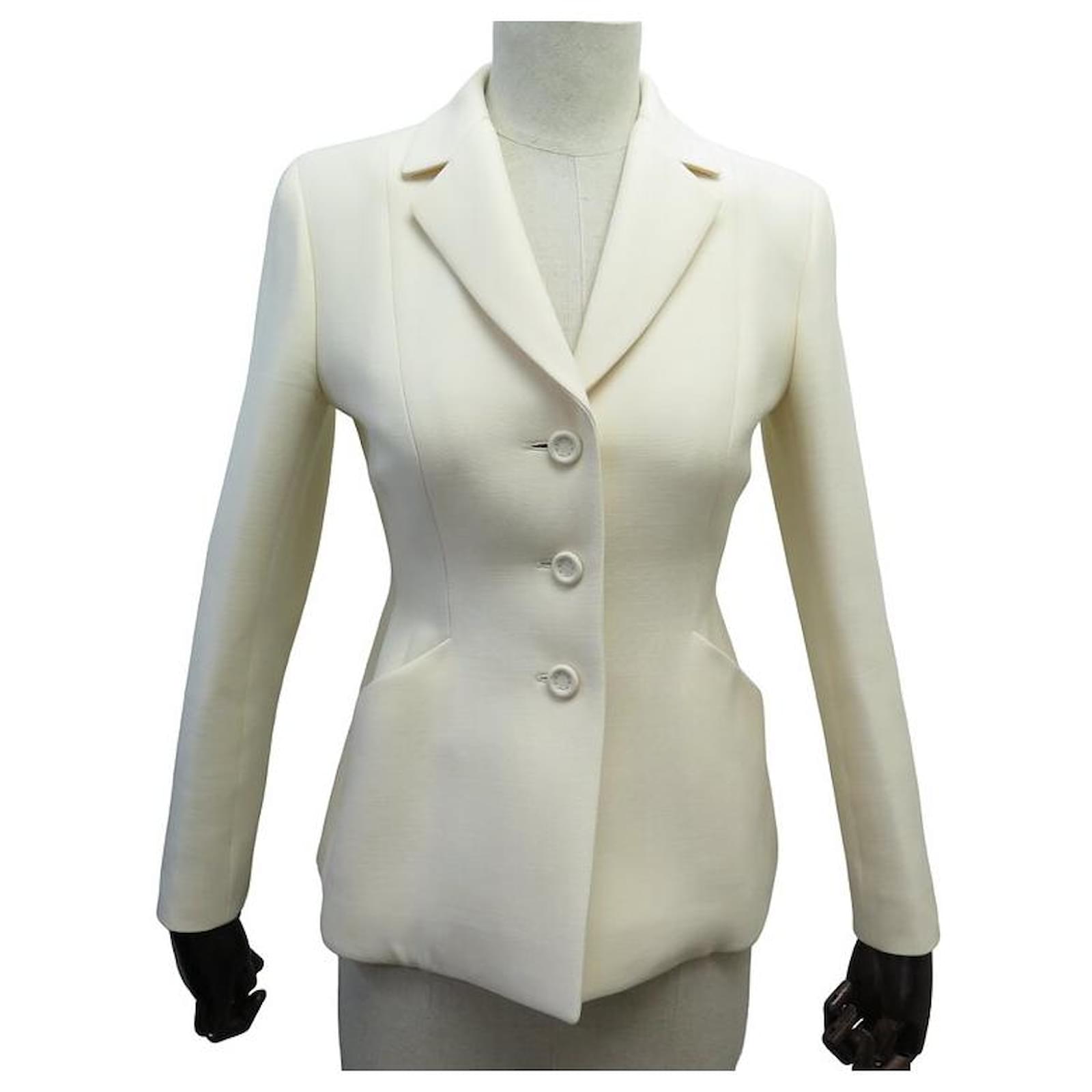 NINE CHRISTIAN DIOR JACKET BAR 30 MONTAIGNE 34 XS WOOL
