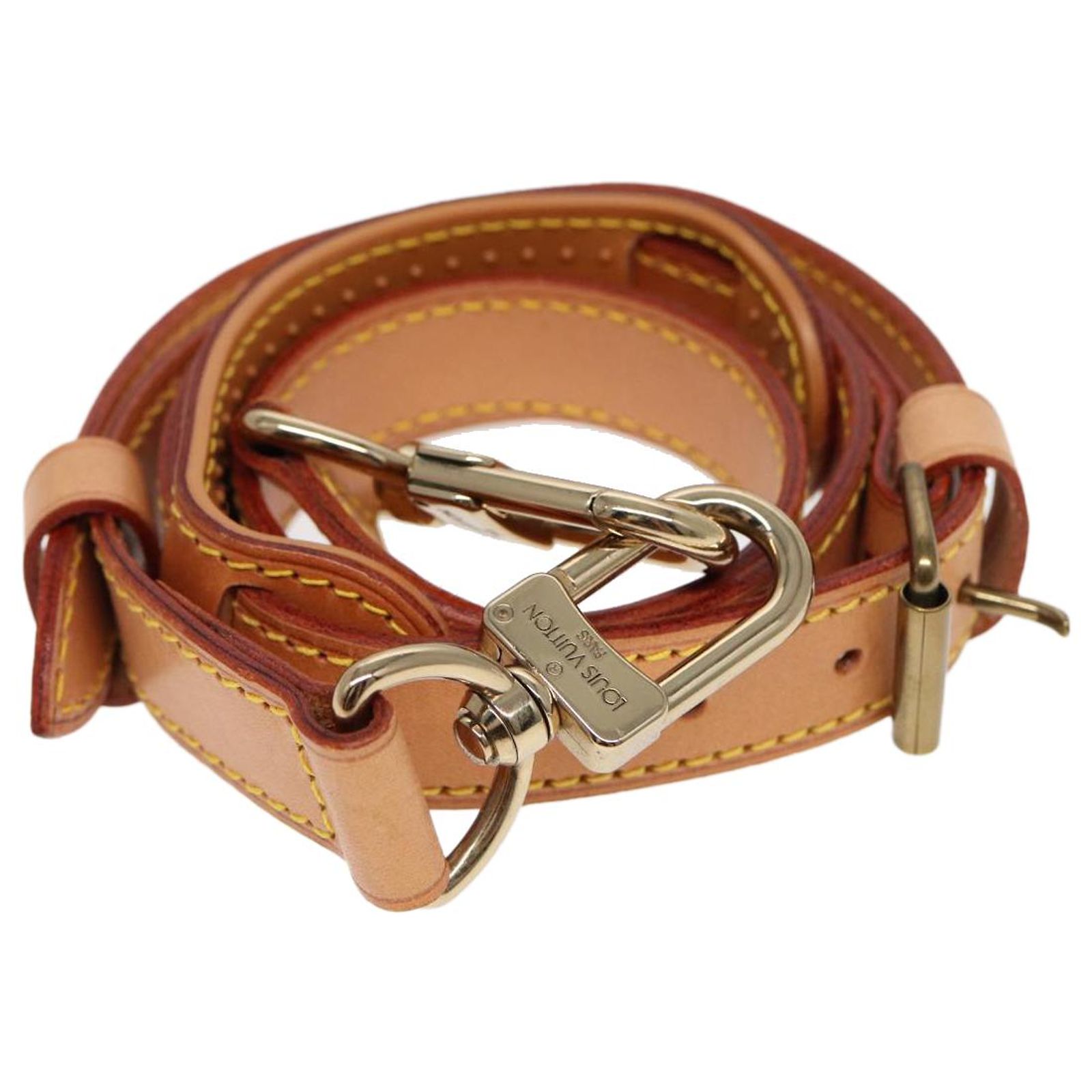 LOUIS VUITTON Adjustable Shoulder Strap Leather 31.5 display picture 2
