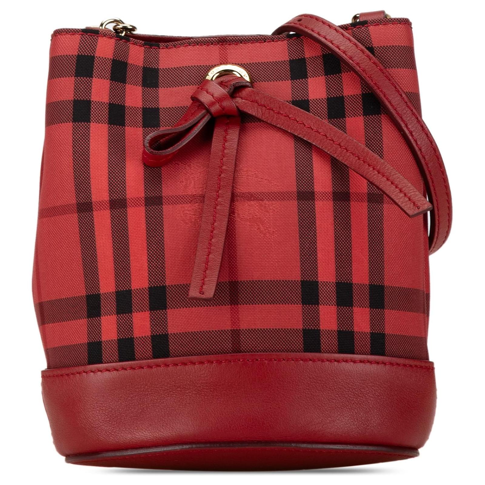 Burberry estampado rojo best sale