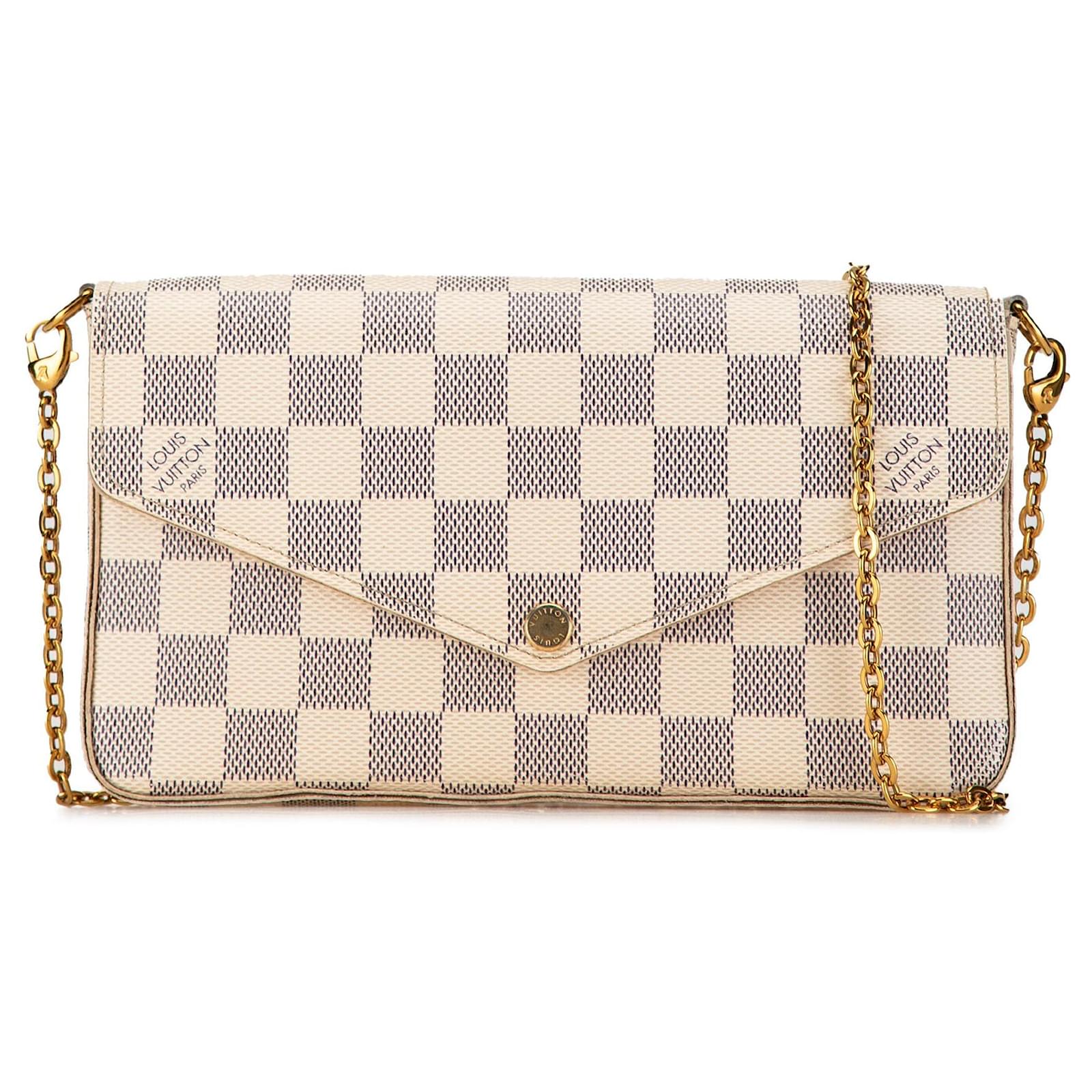 WeiBe Louis Vuitton Damier Azur Pochette Felicie Umhangetasche