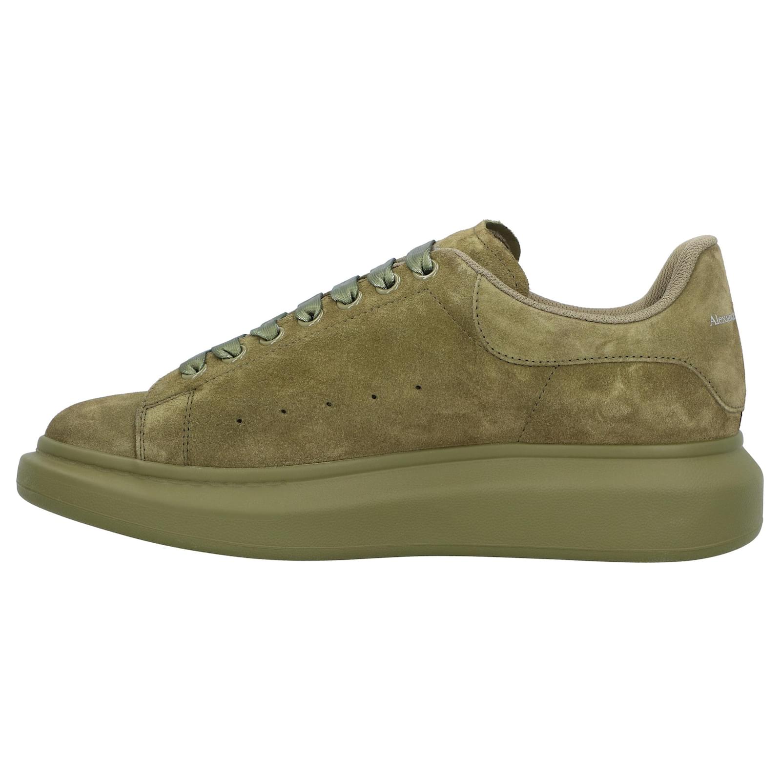 Alexander McQueen Men s Oversized Sneaker Larry in olive green Leather ref.1598103 Joli Closet