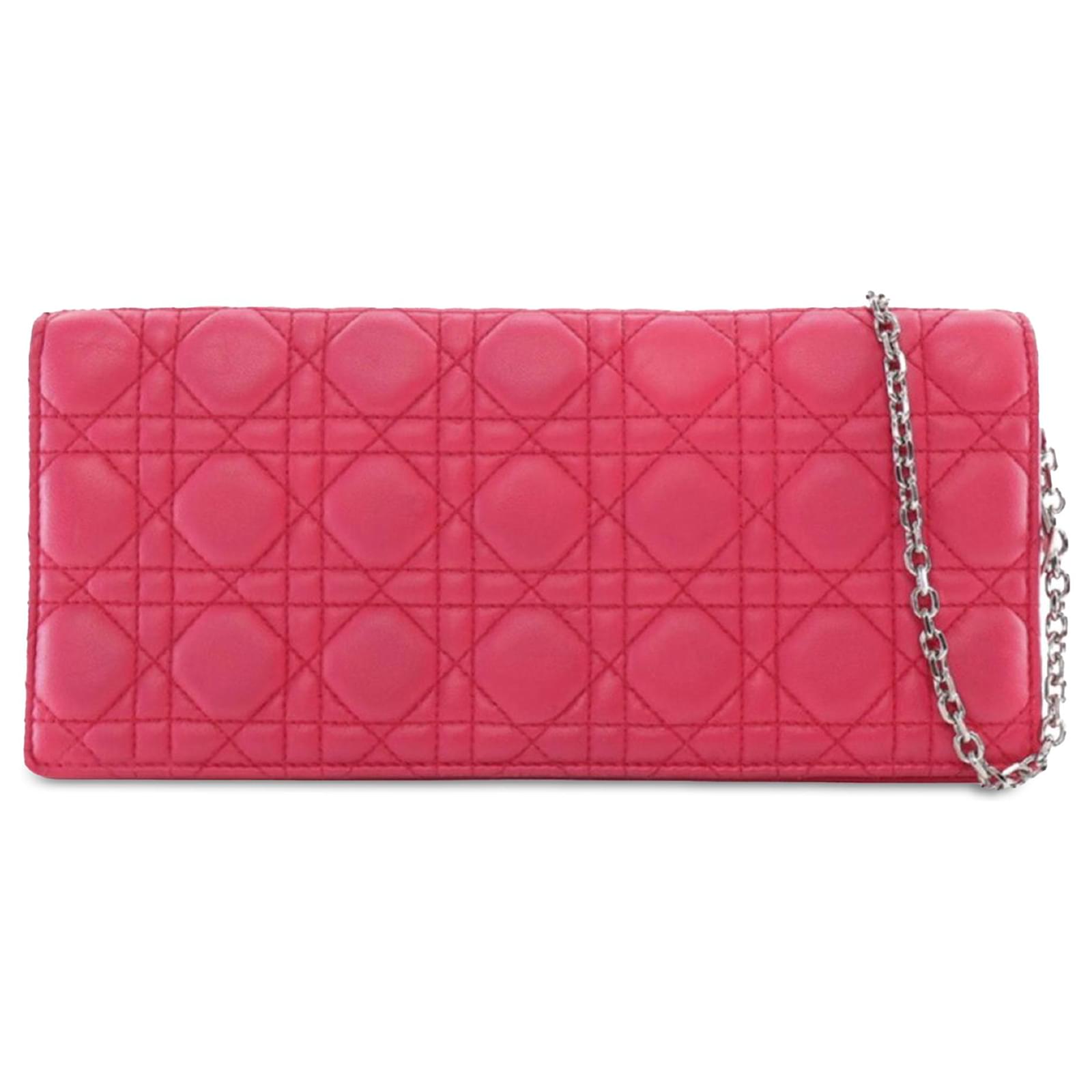 Portefeuille lady dior en agneau best sale