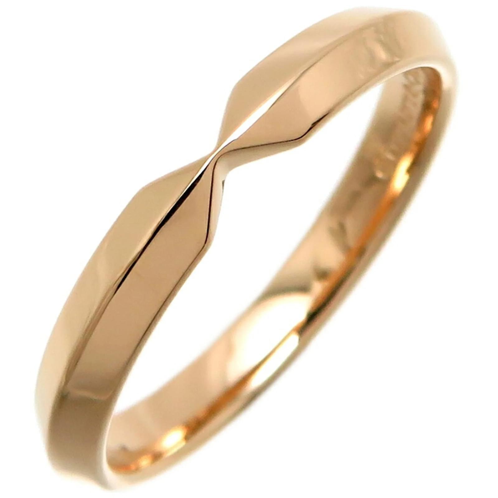 Tiffany Co Tiffany Nesting Narrow Band Men's Ring Pink gold ref