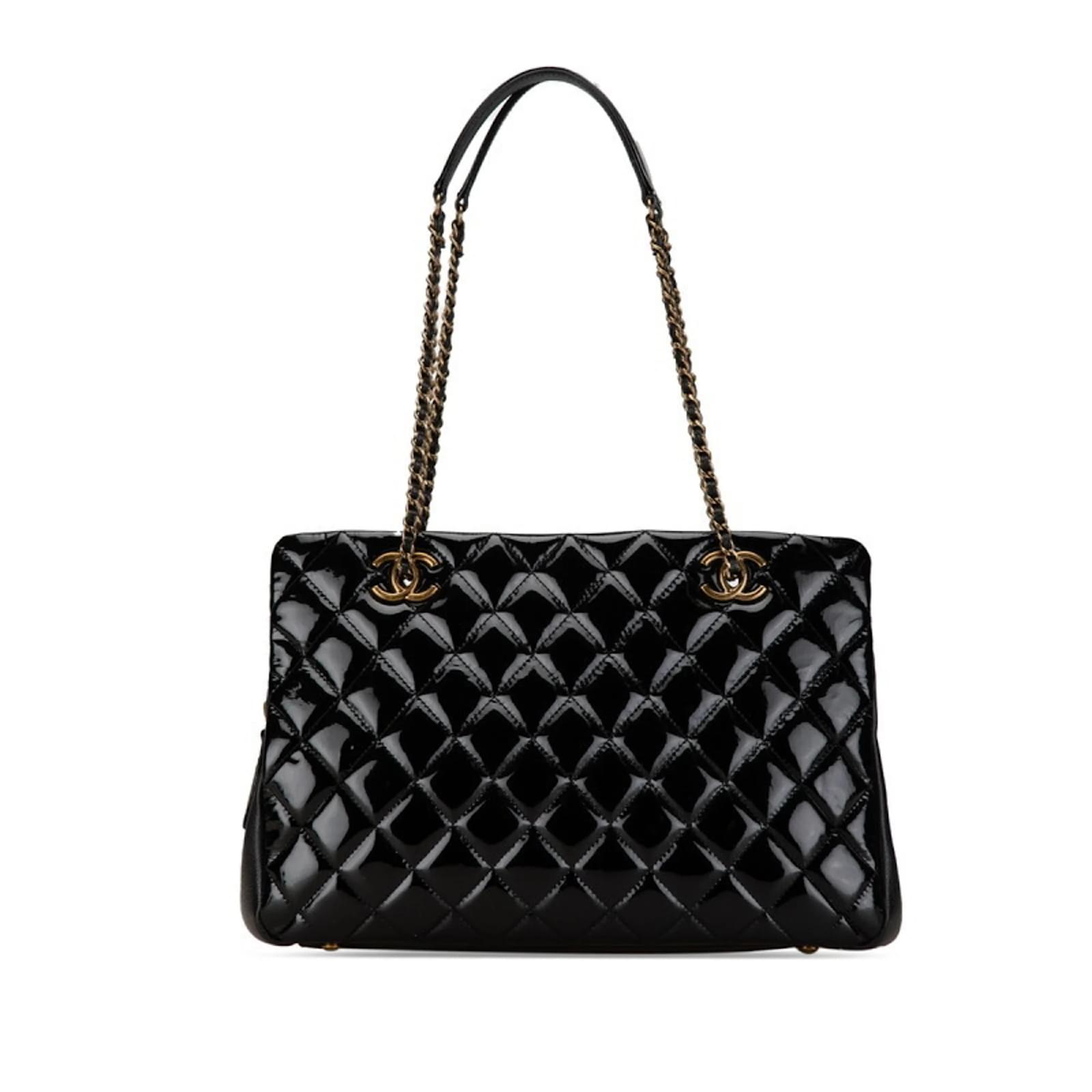 CHANEL Matelasse COCO Mark Chain Round Tote Bag bag AS2739 black