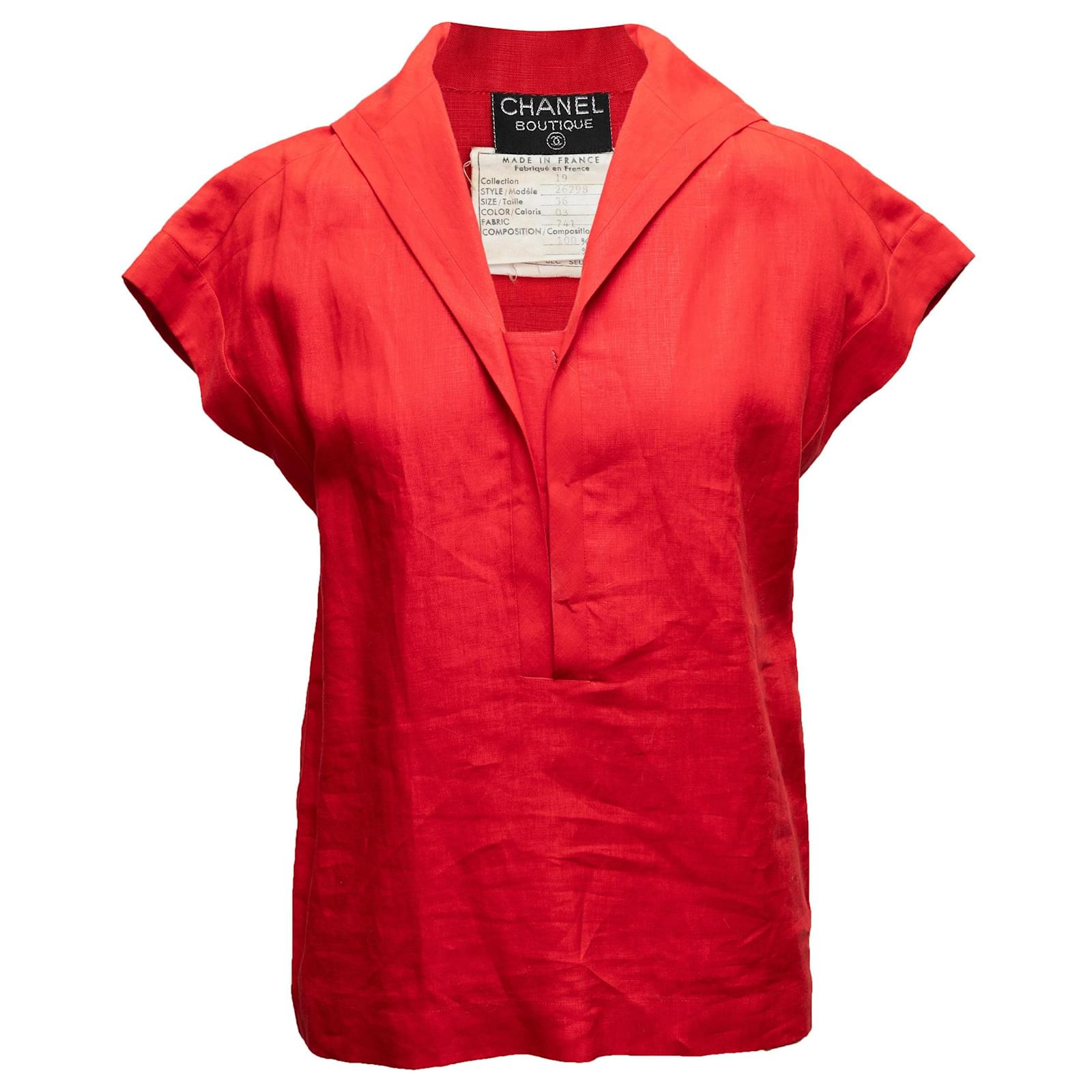 Chanel short sleeve shirt clearance