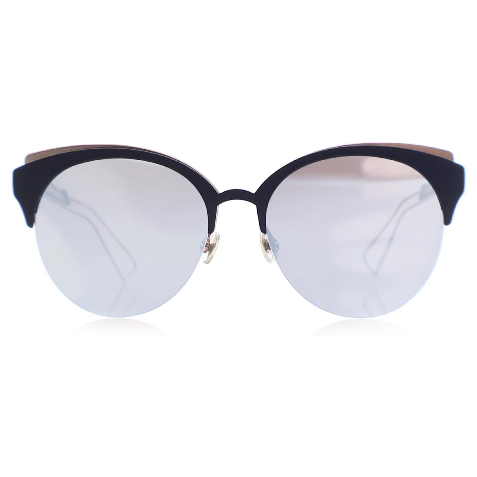 Lunettes de soleil miroir Dior Blue Diorama Club Plastique Resine Bleu ref.1605253 Joli Closet