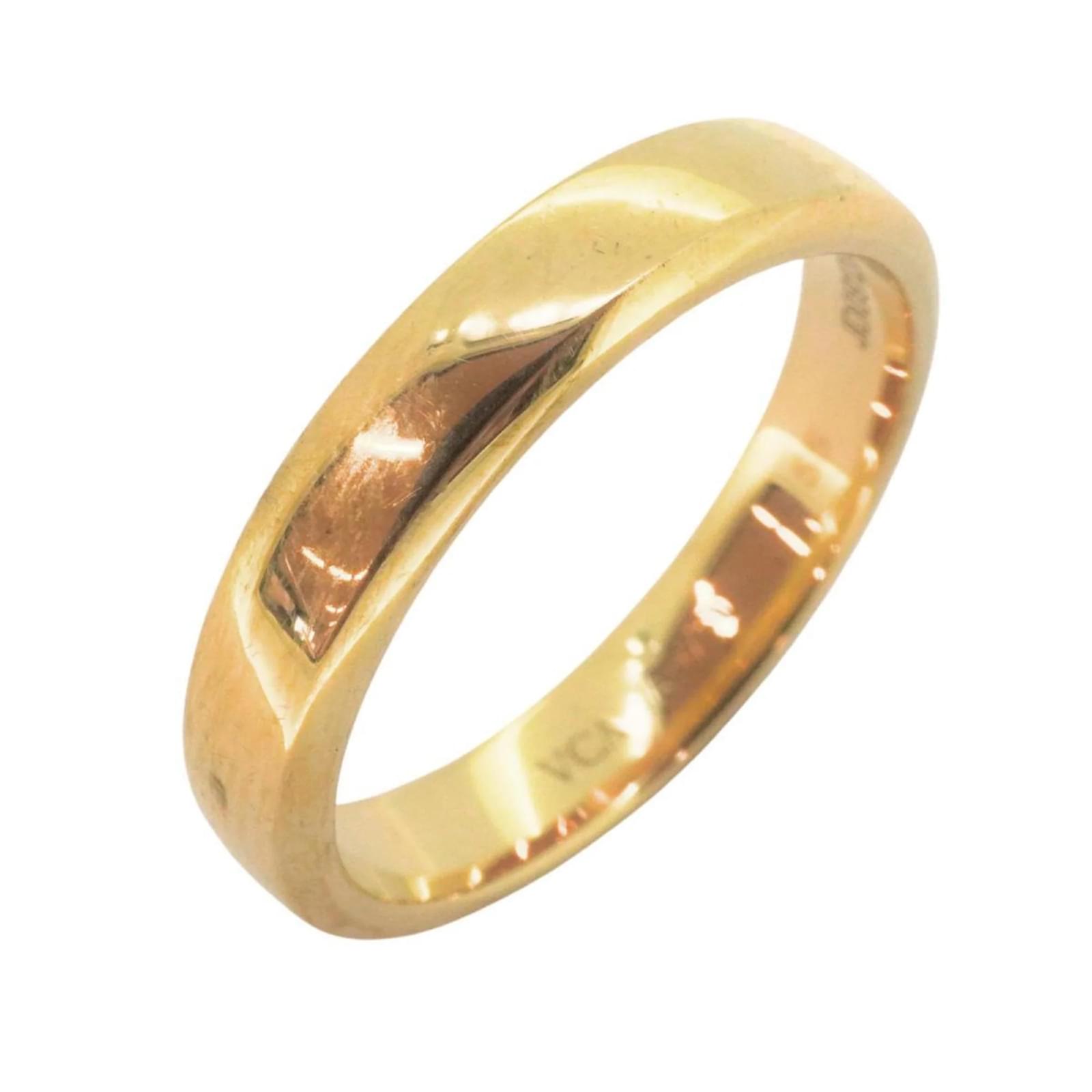 Van Cleef & Arpels Two Jours K18YG Yellow Gold Men's Ring ref