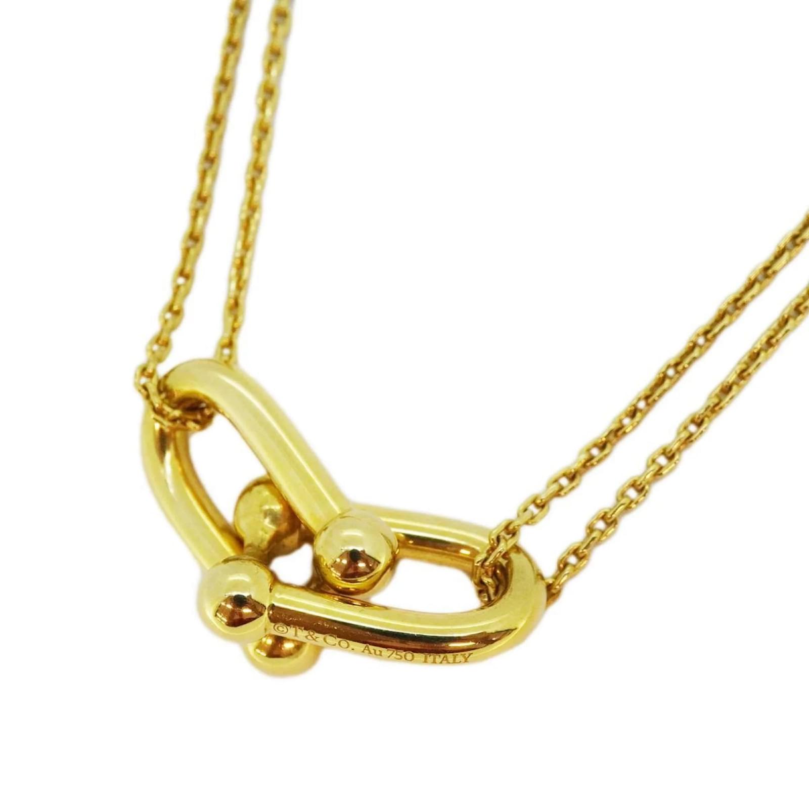 Tiffany 18金　片方のみ Tiffany & Co Tiffany Necklace Hardware Double Link K18YG Yellow