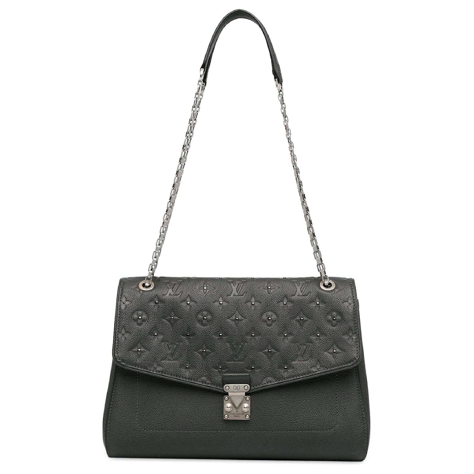 Schultertasche Saint Germain MM aus schwarzem Monogram Empreinte von Louis Vuitton Leder ref.1606025 Joli Closet