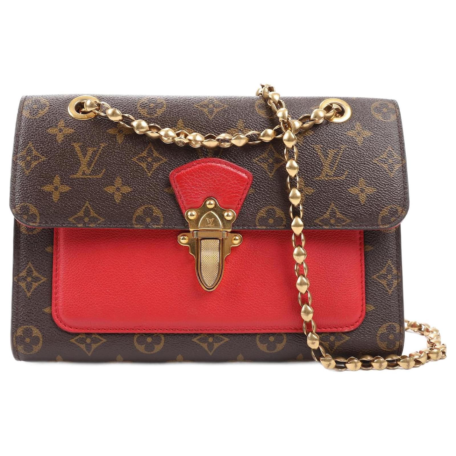 Louis Vuitton Monogram Victoire Shoulder Bag in Red M41731 Brown