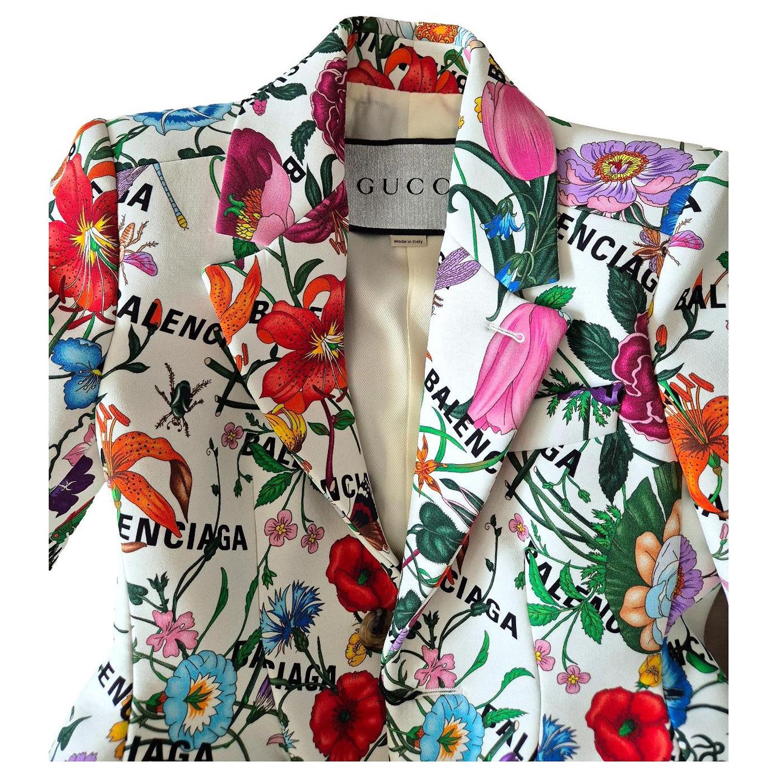 Gucci x Balenciaga - Floral Hacker Blazer Multiple colors Silk