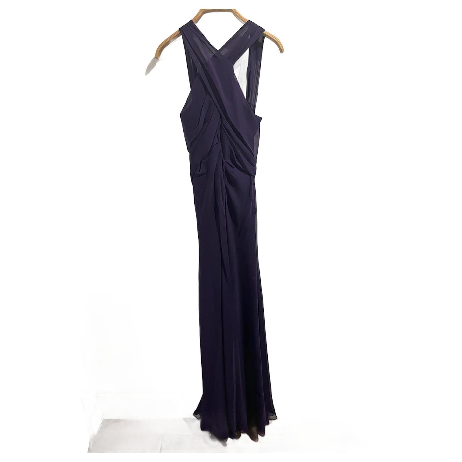 dvf purple silk dress DIANE VON FURSTENBERG Dresses T.US 4 Silk Purple ref.JC1608051 (Sold)