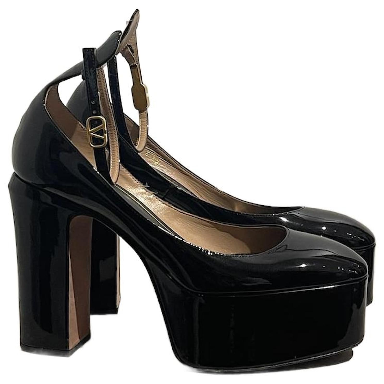 Talon Noir Talon Haut FermÃ© Petit Talon Chaussures FermÃ©es Ã