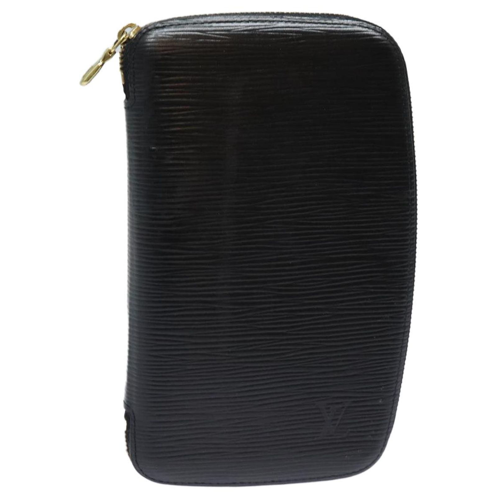 Louis Vuitton Epi Agenda Geode Travel Case Black Leather ref