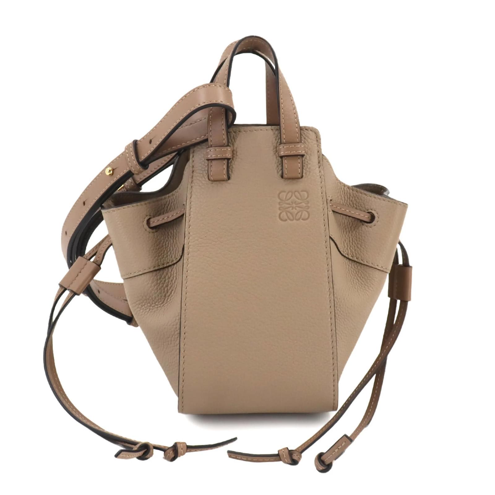 Loewe Hammock Bag Small Sand Loewe Hammock Drawstring Mini 2way