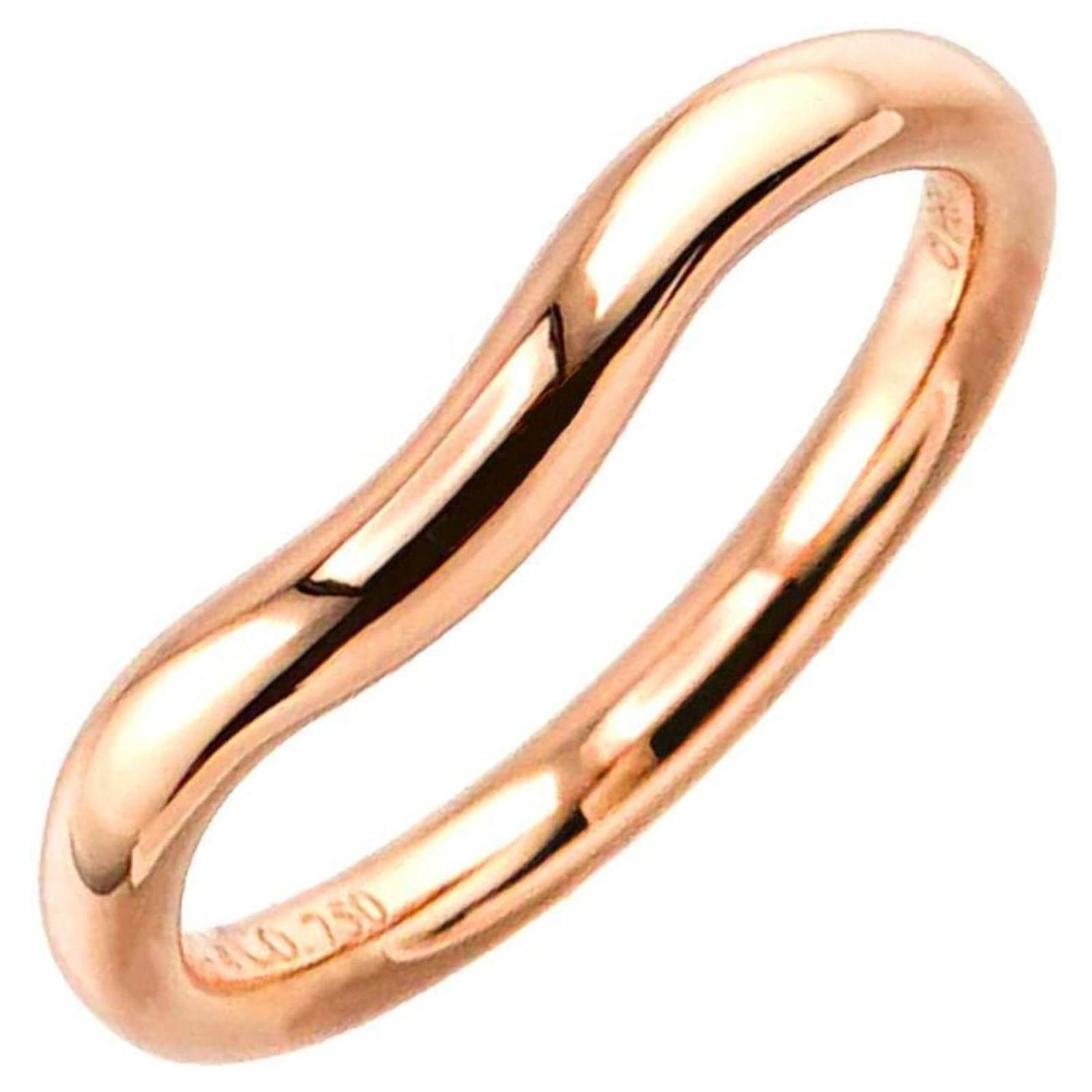 【特別セール品】 & Tiffany Co. ref.1612314 Gold Pink in Ring Band Curved アクセサリー
